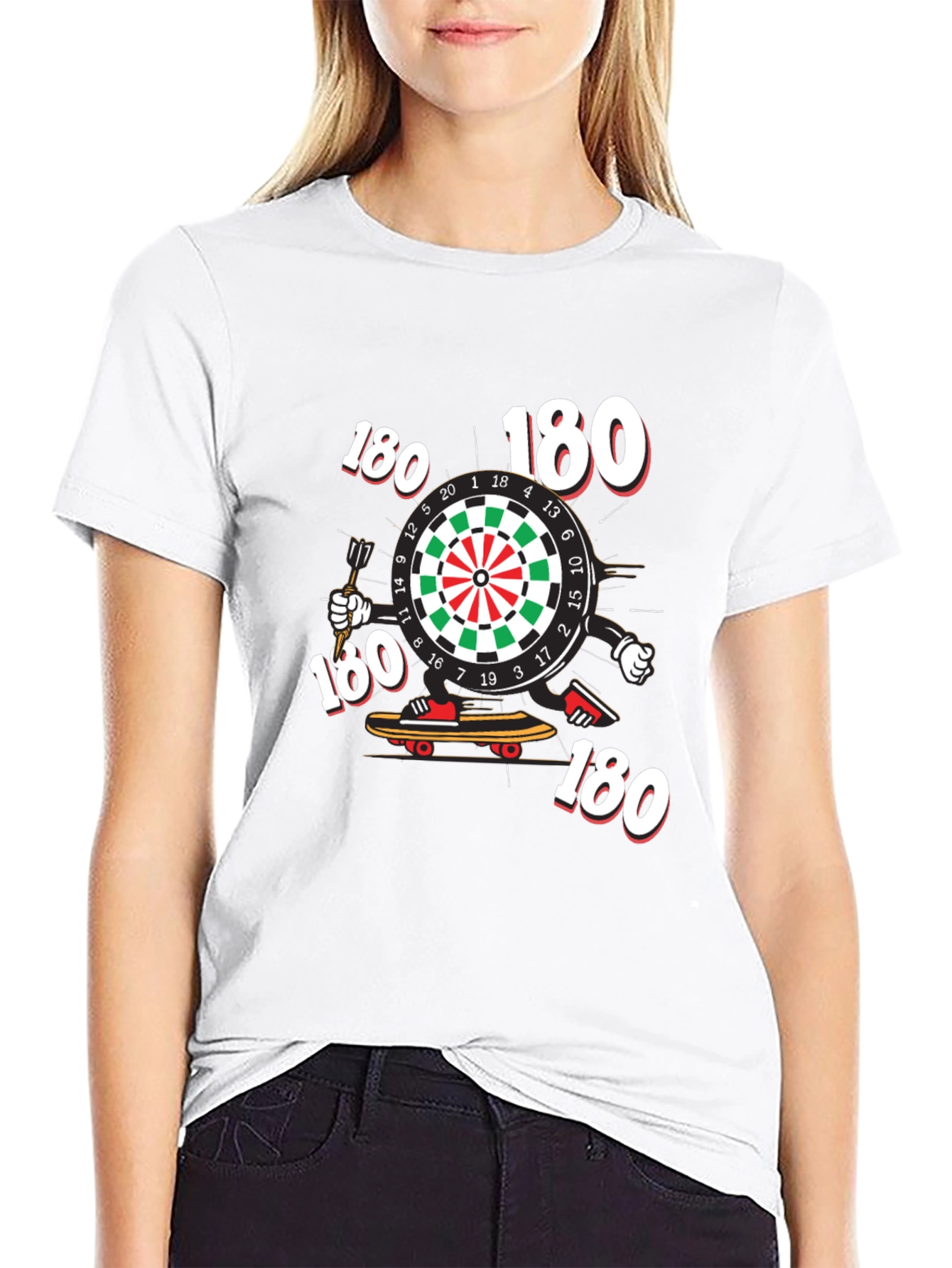 Darts 180 Graphic Black T-Shirt