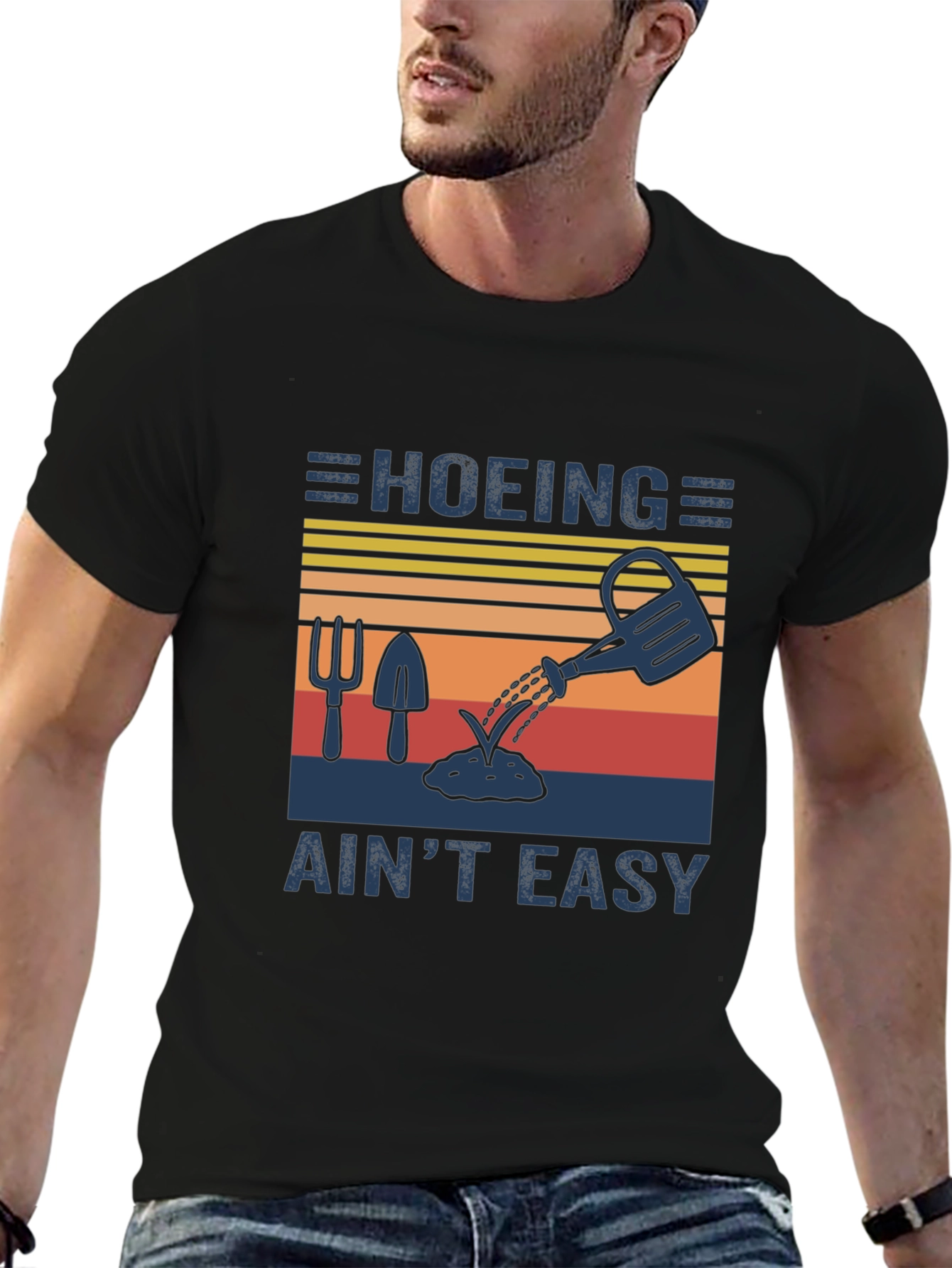 Hoing Aint Easy Gardener T-Shirt