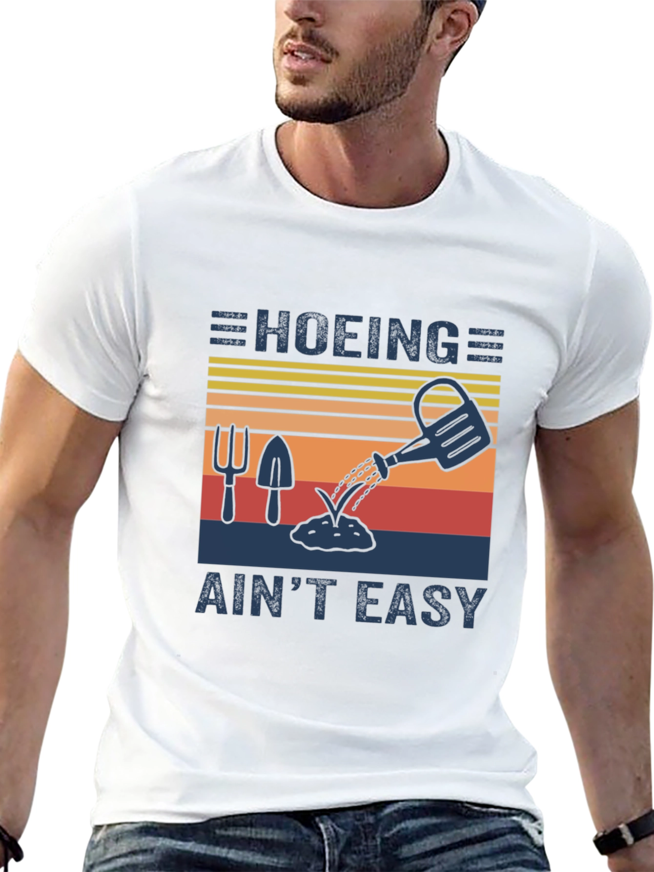 Hoing Aint Easy Gardener T-Shirt