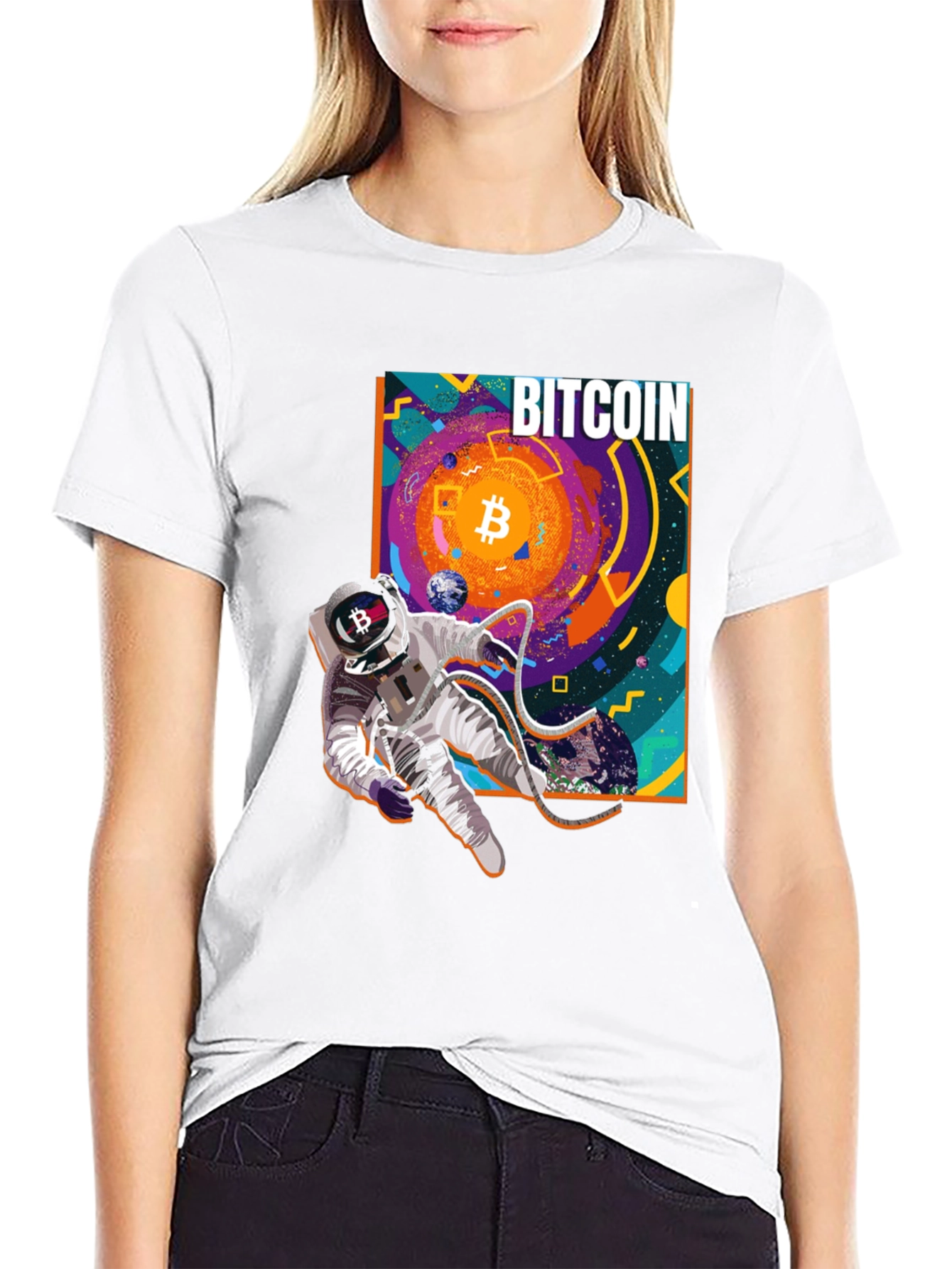 Bitcoin Astronaut Black T-Shirt
