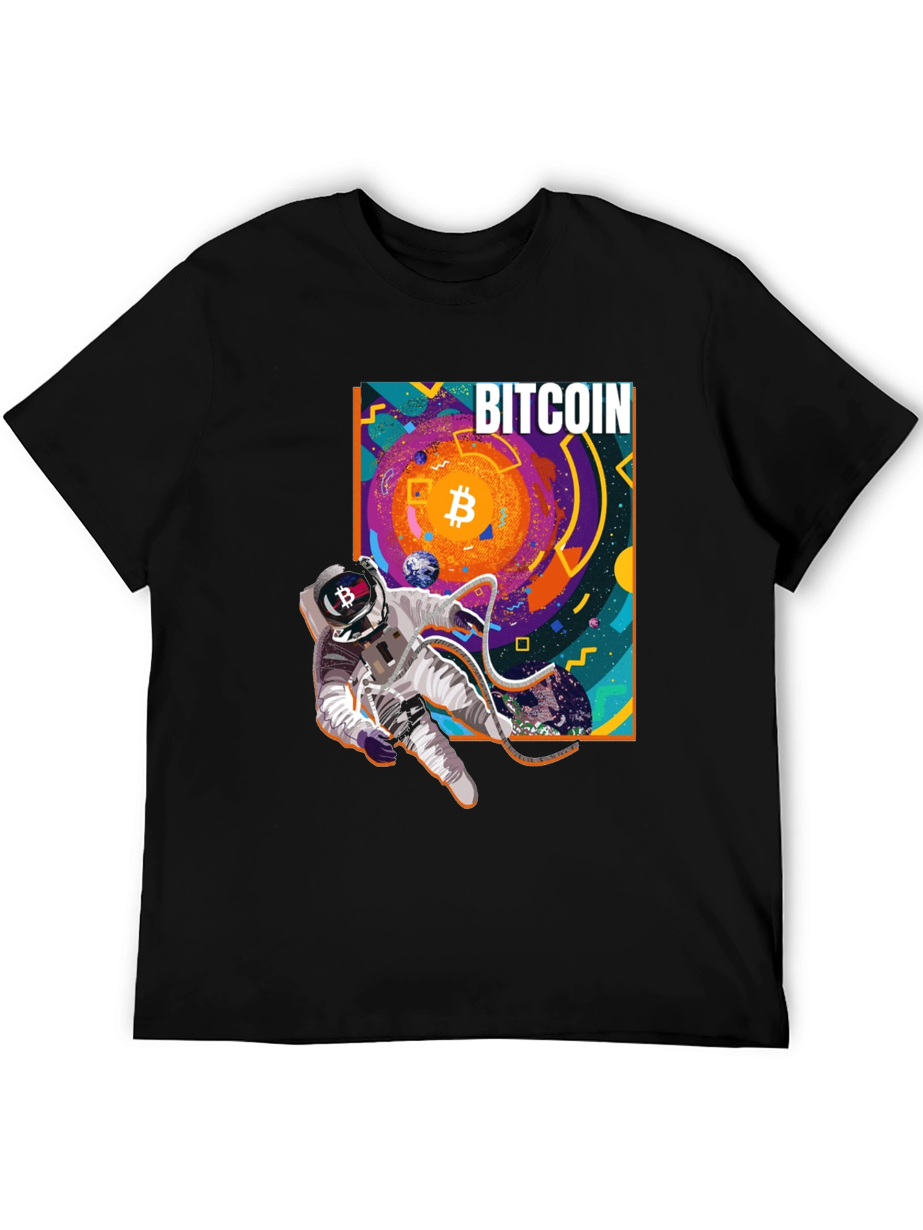 Bitcoin Astronaut Black T-Shirt