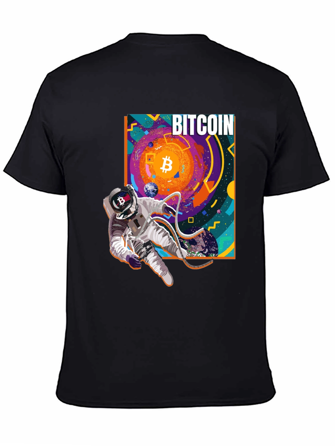 Bitcoin Astronaut Black T-Shirt
