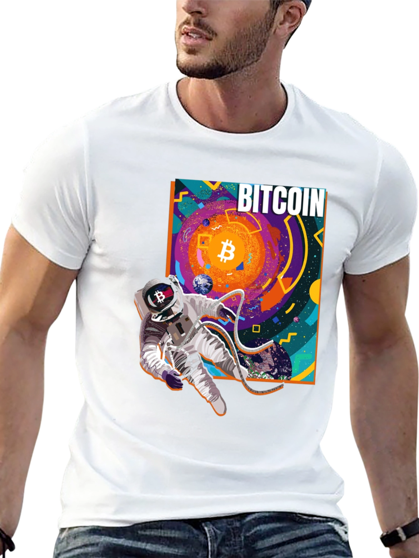 Bitcoin Astronaut Black T-Shirt