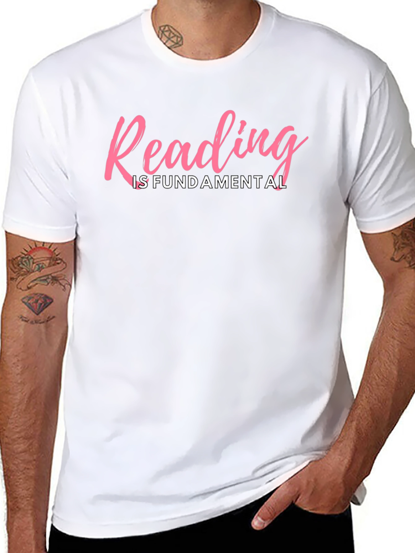 Reading is Fundamental Tee - Black Unisex T-Shirt