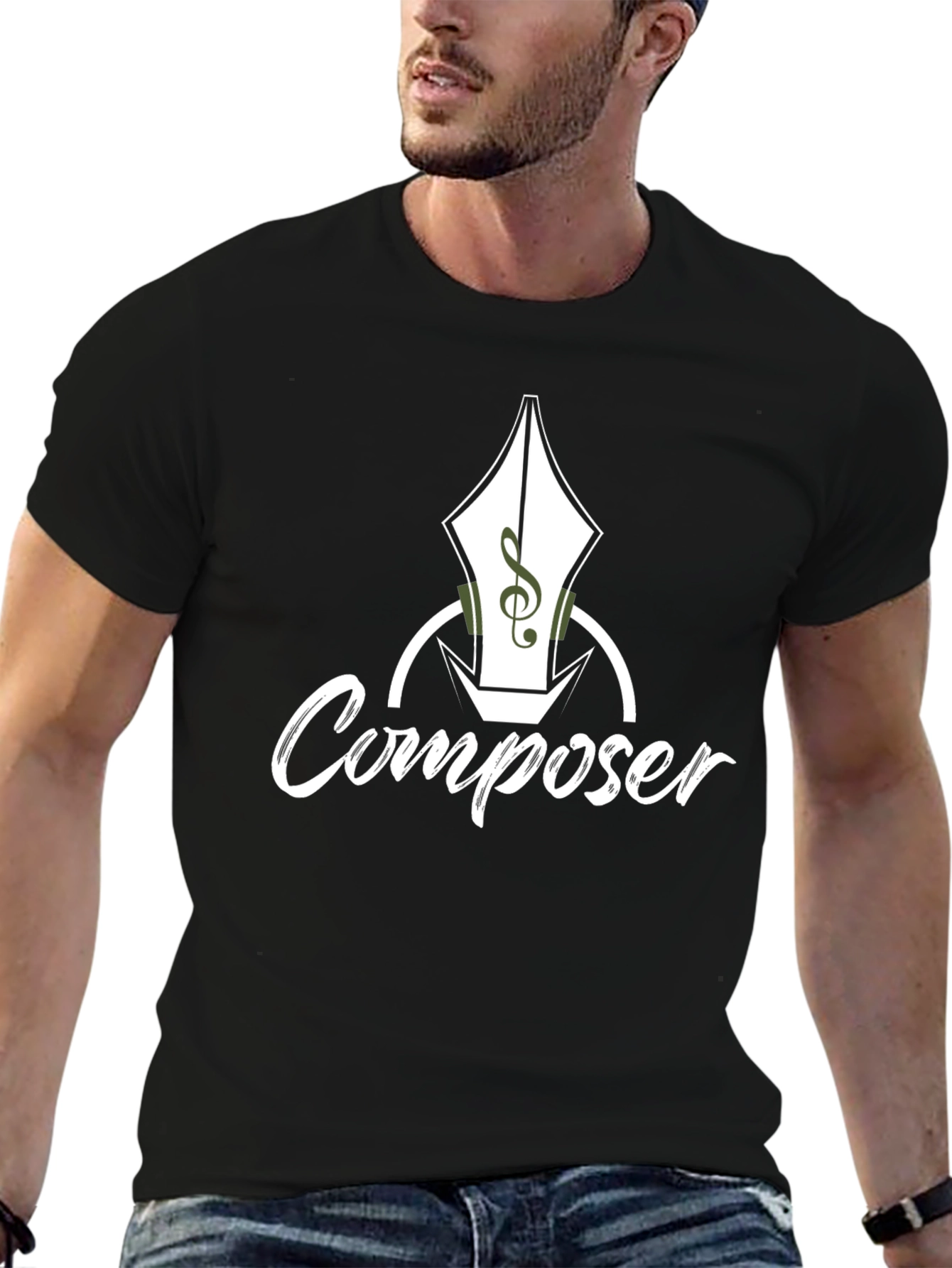 Composer T-Shirt - Music Pen Design