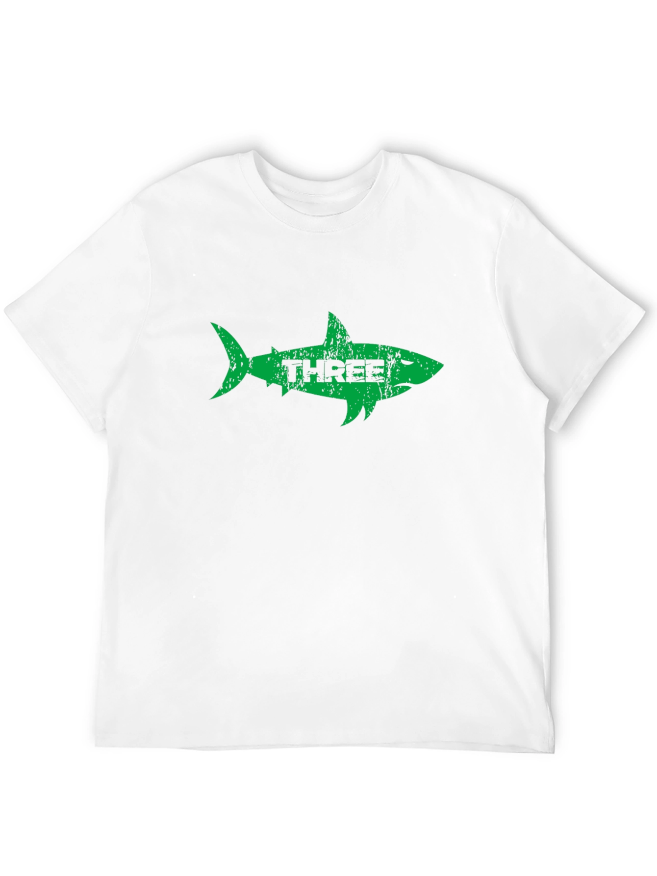 Three Shark Graphic Tee - Stylish Mens Black T-Shirt