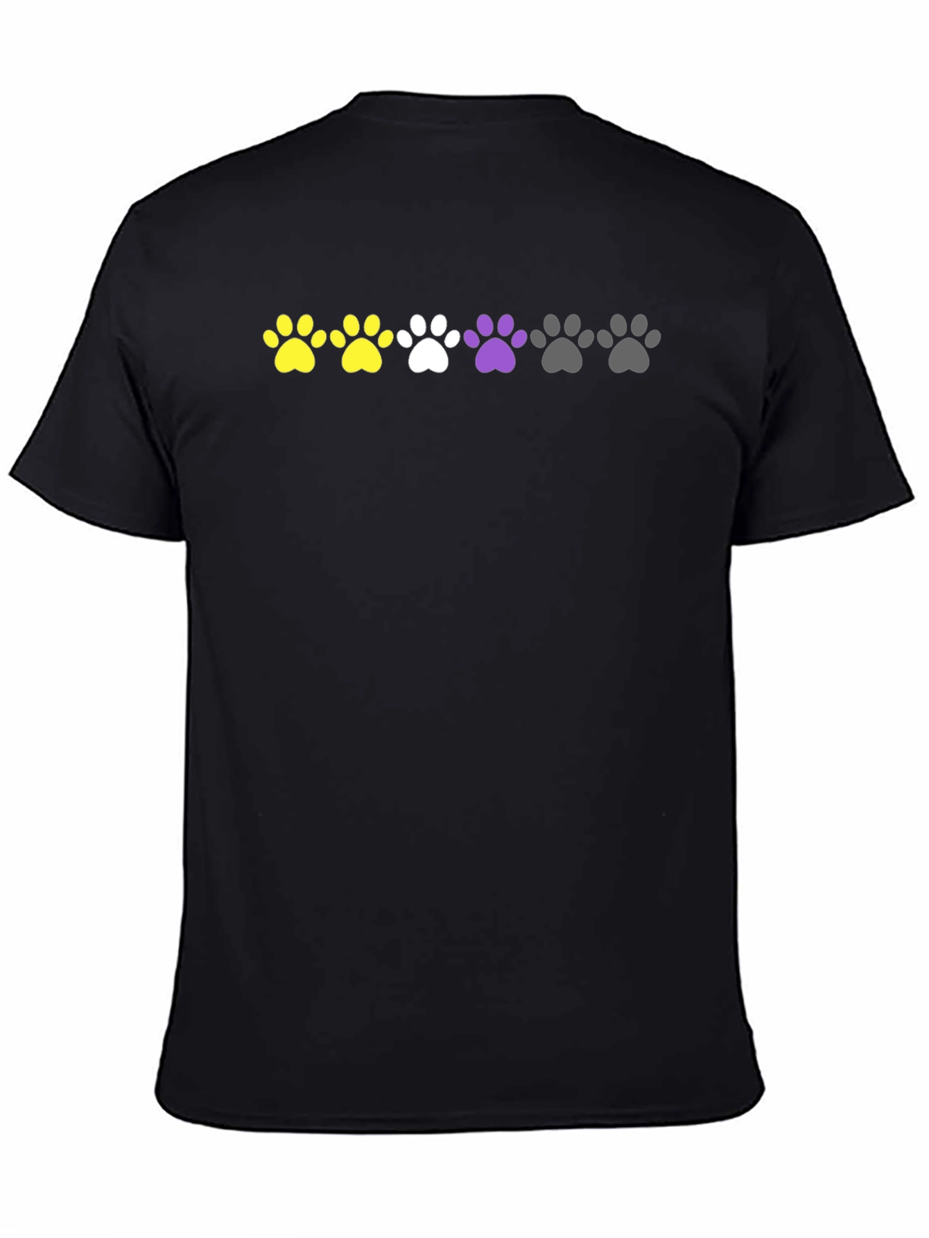Non-Binary Pride Paw Print T-Shirt