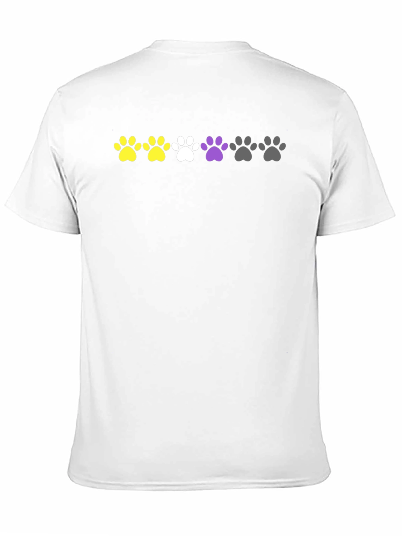 Non-Binary Pride Paw Print T-Shirt