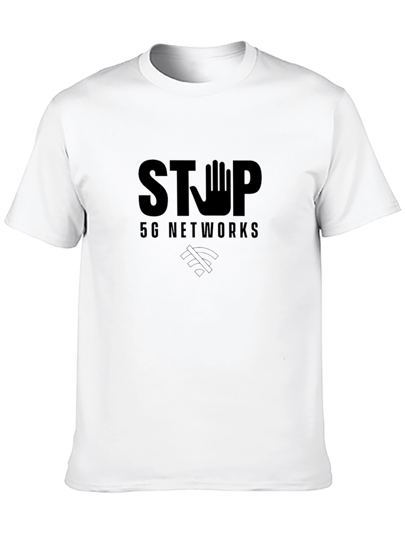 Stop 5G Networks Black Graphic Tee