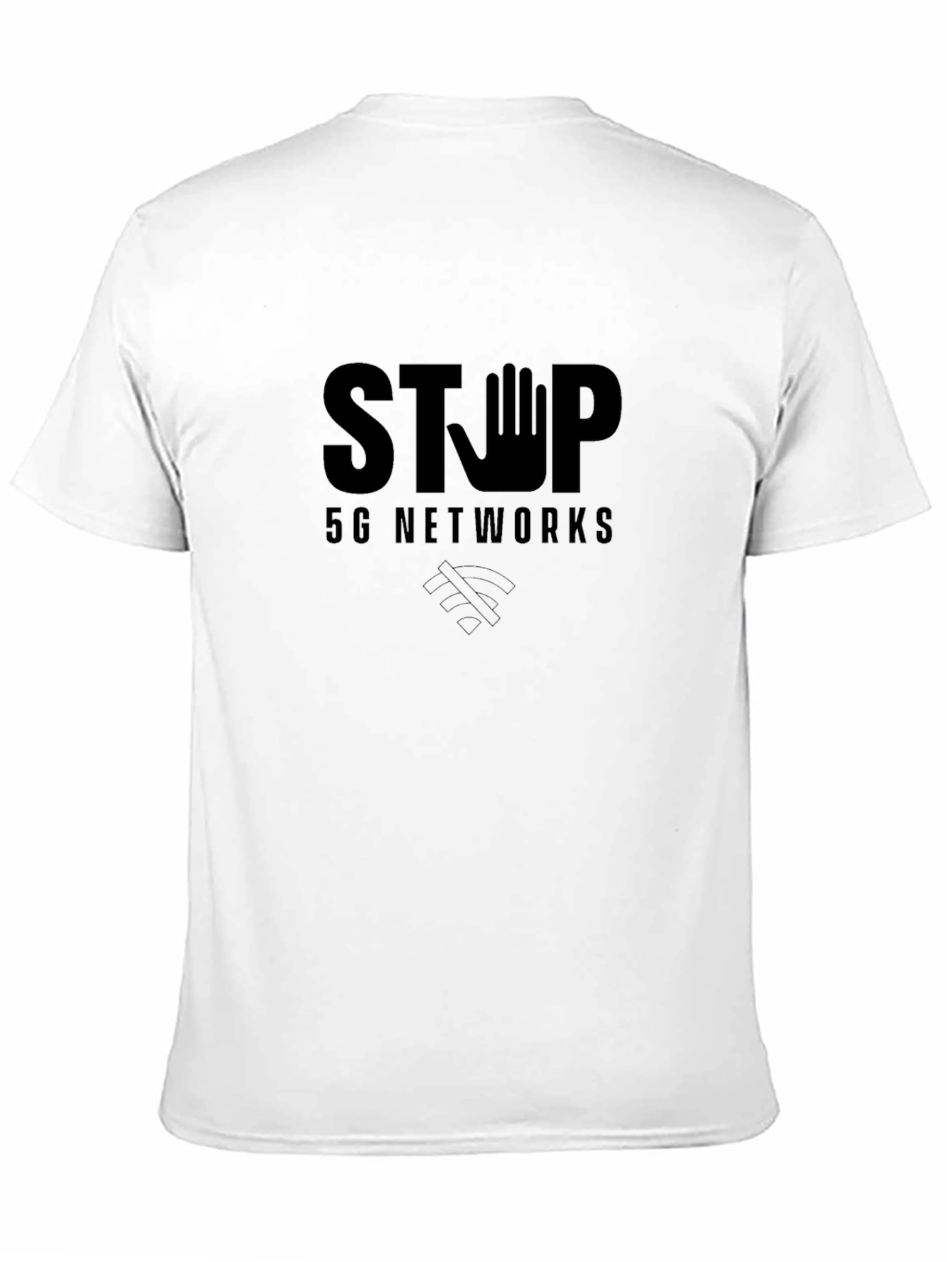Stop 5G Networks Black Graphic Tee