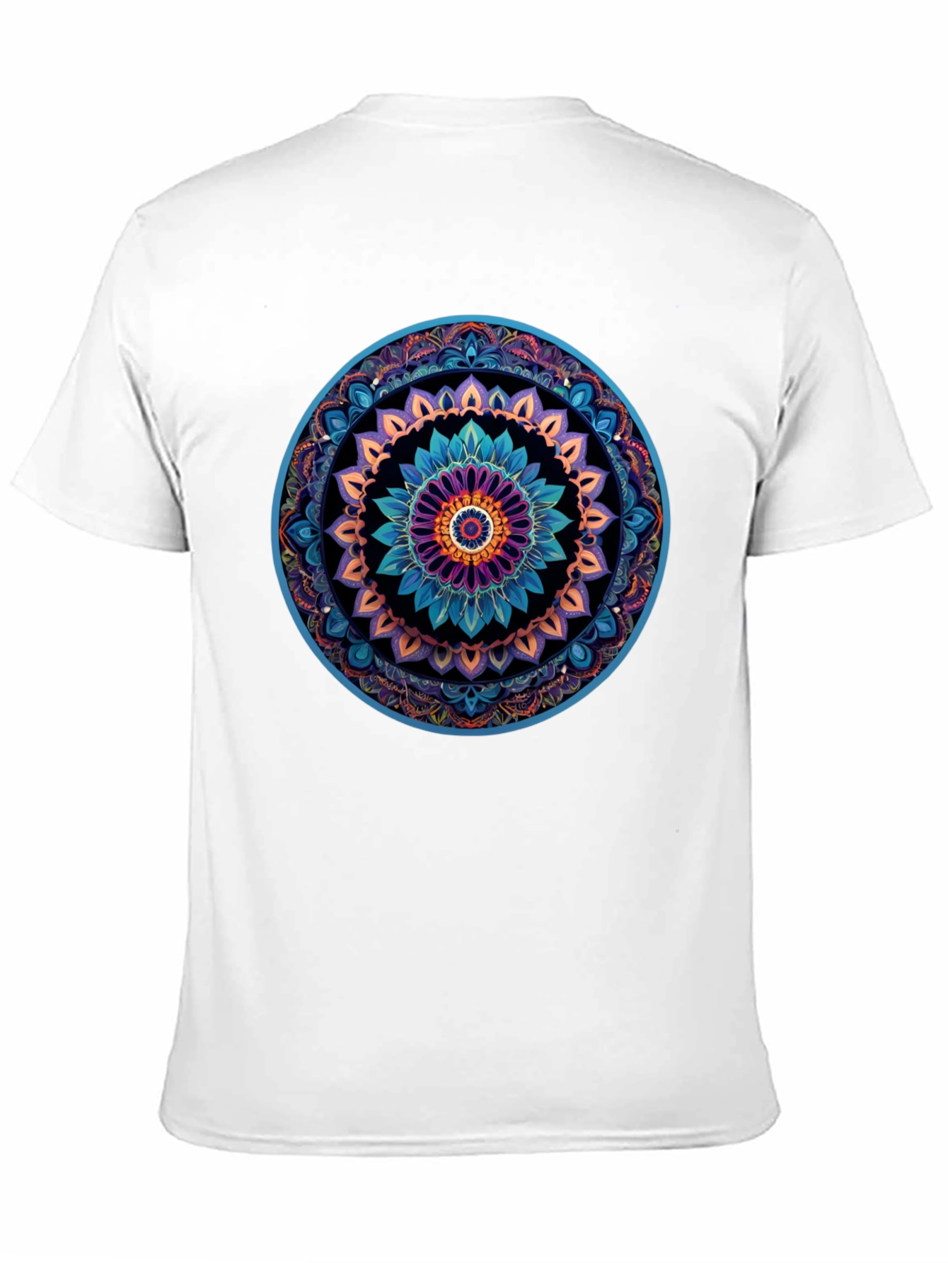 Mandala Graphic Print Black T-Shirt