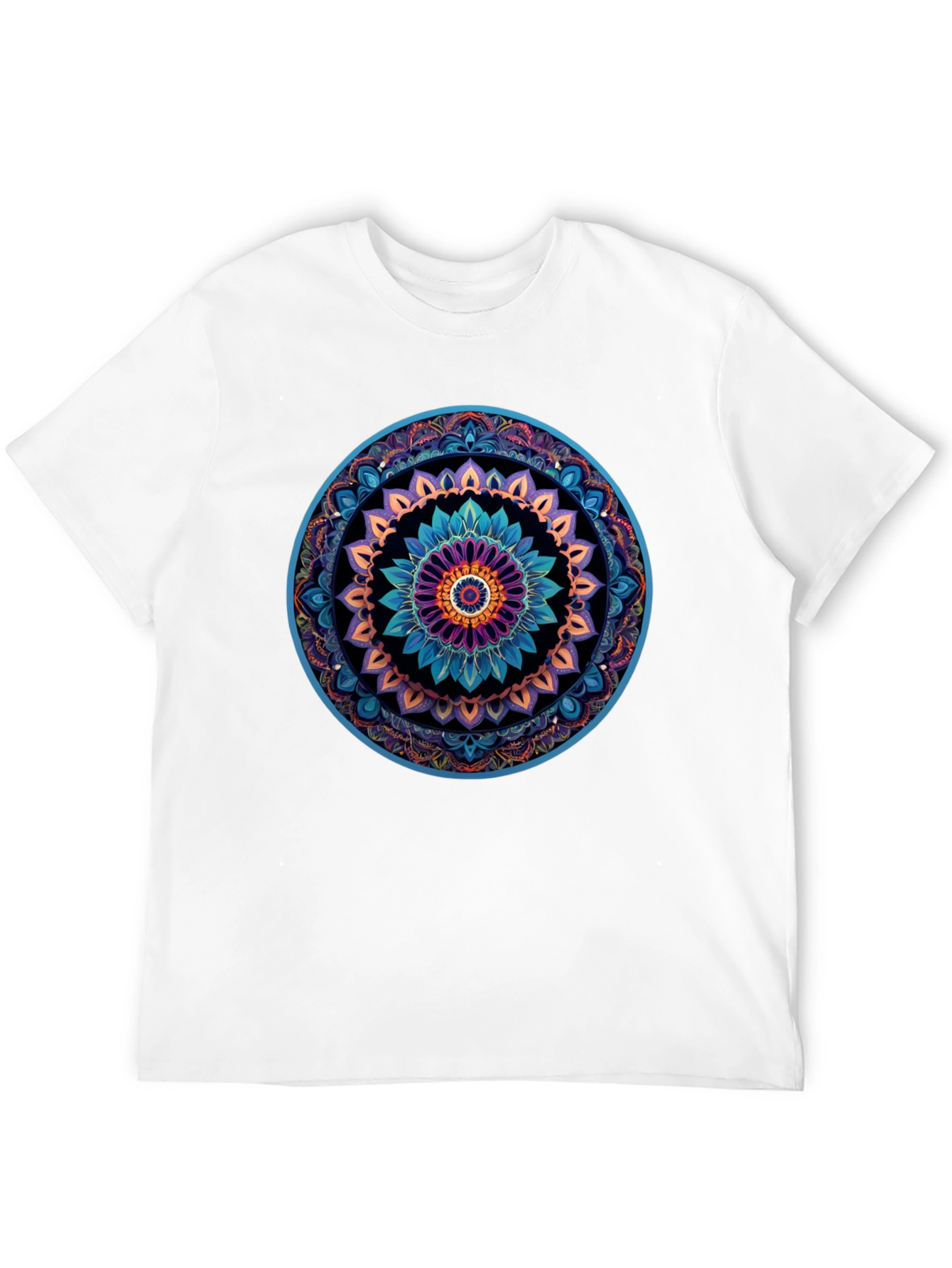 Mandala Graphic Print Black T-Shirt