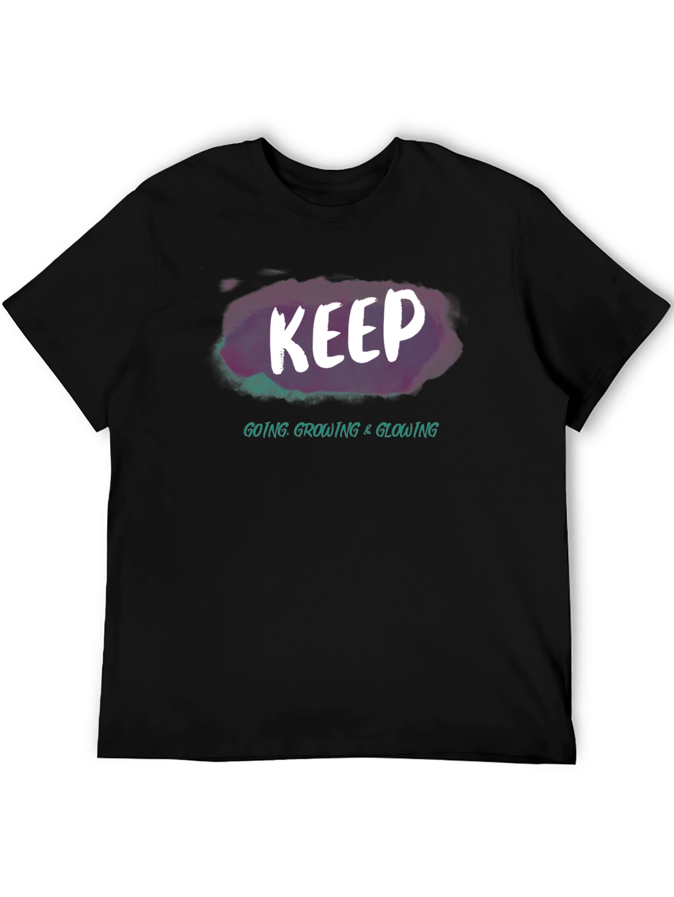 Keep Going Graphic Tee - Motivational Black T-Shirt