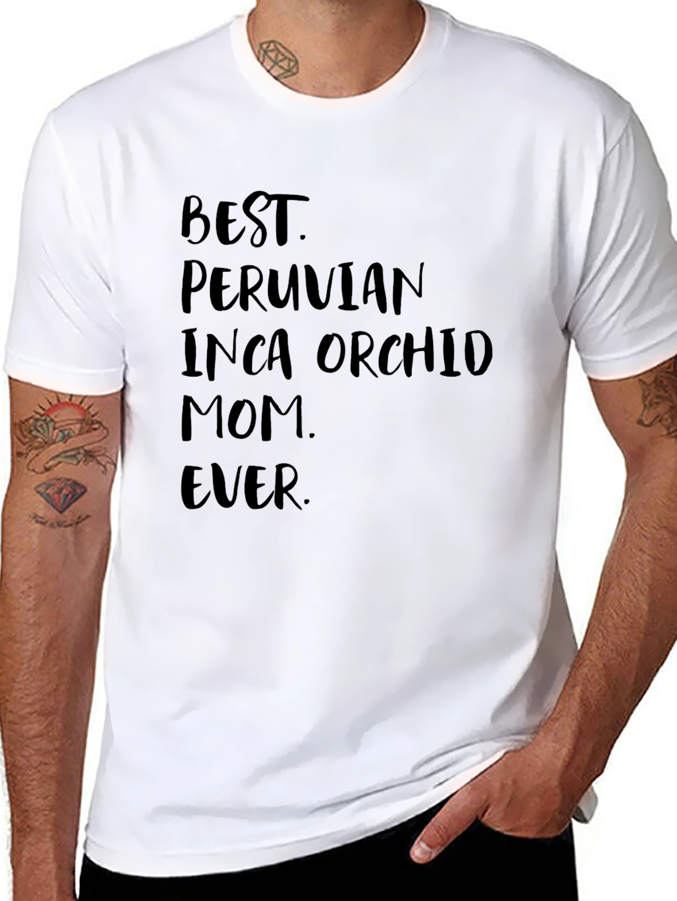 Best Peruvian Inca Orchid Mom Ever Black T-Shirt