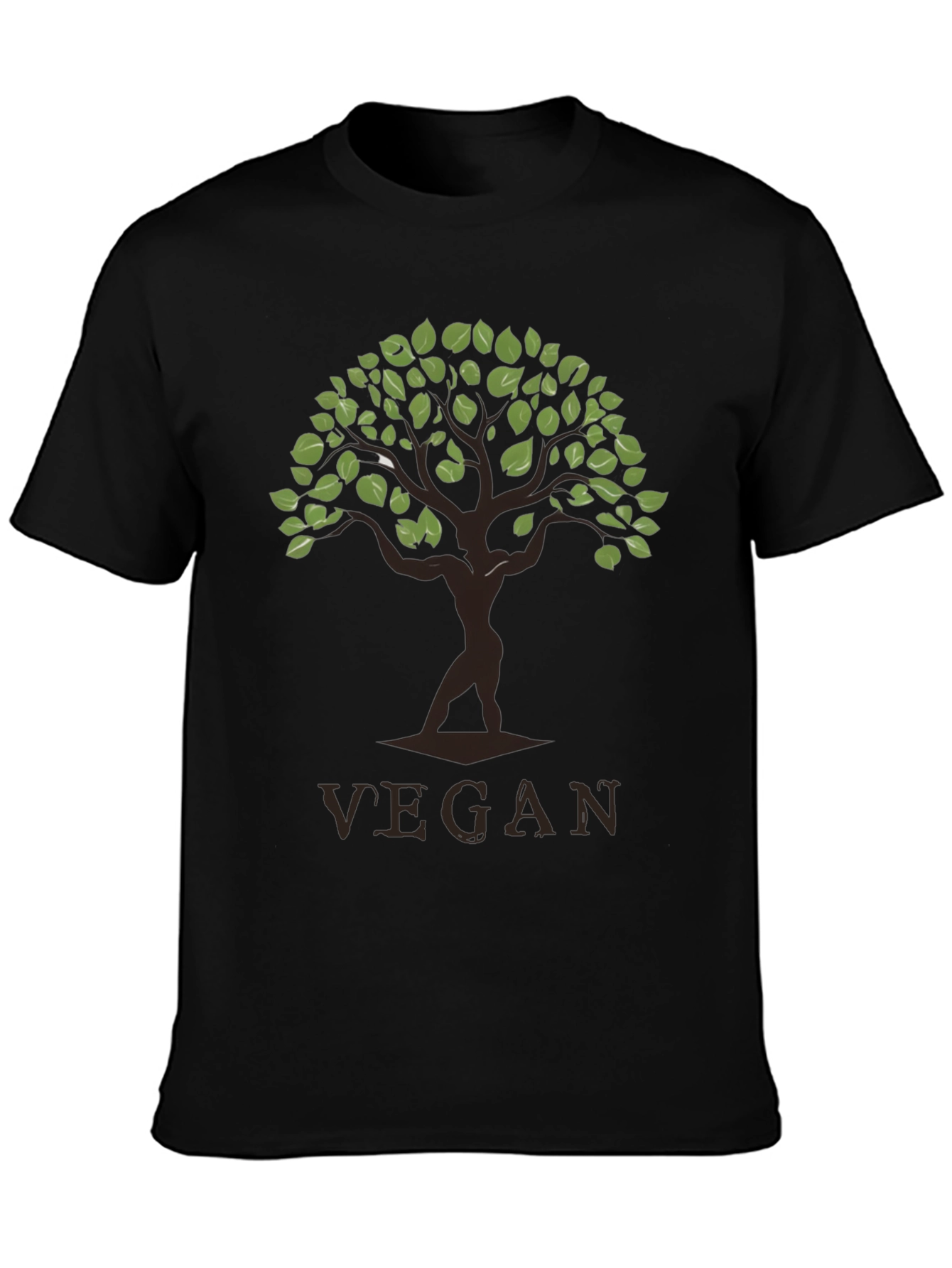 Vegan Tree Graphic T-Shirt