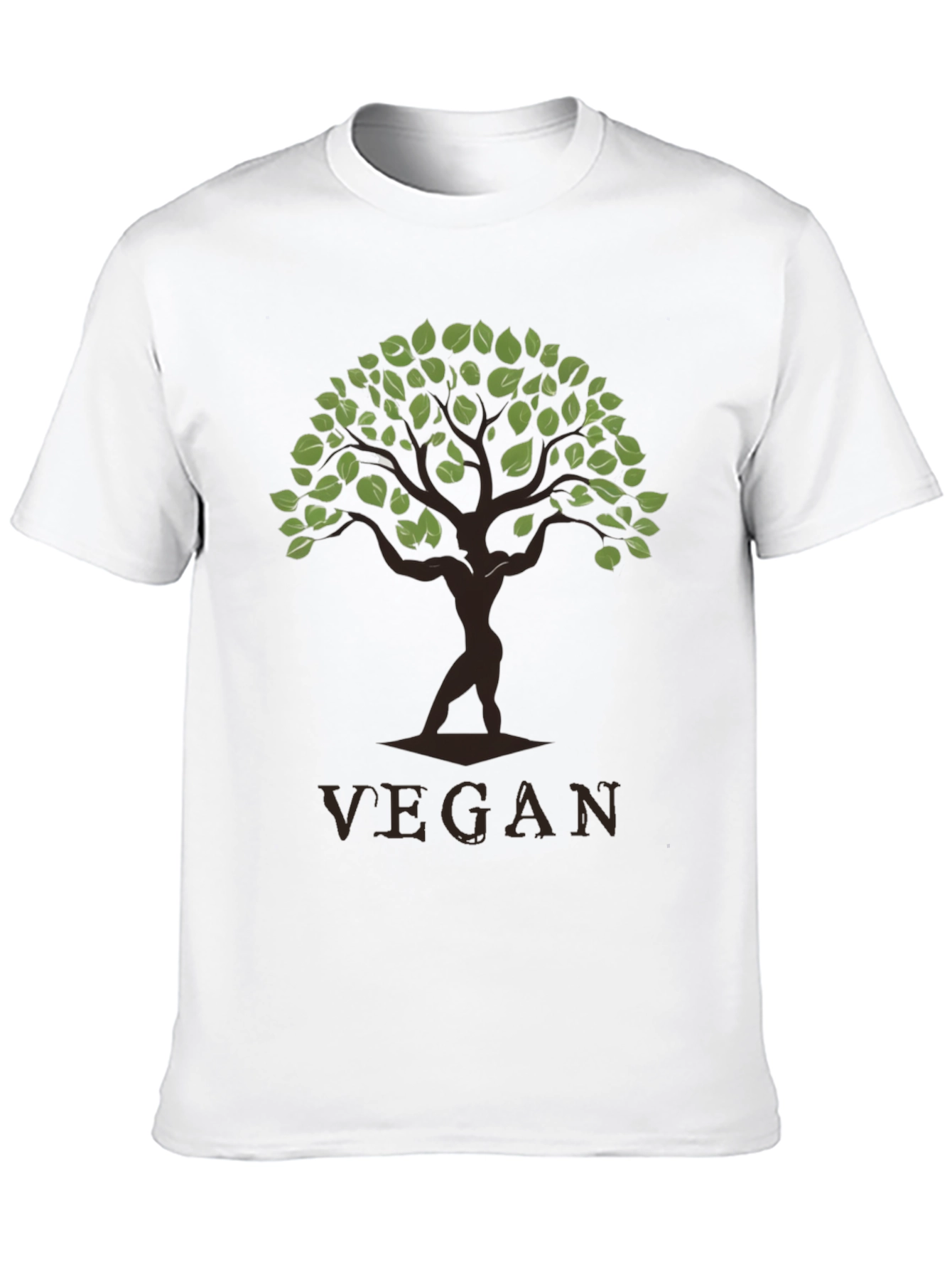 Vegan Tree Graphic T-Shirt