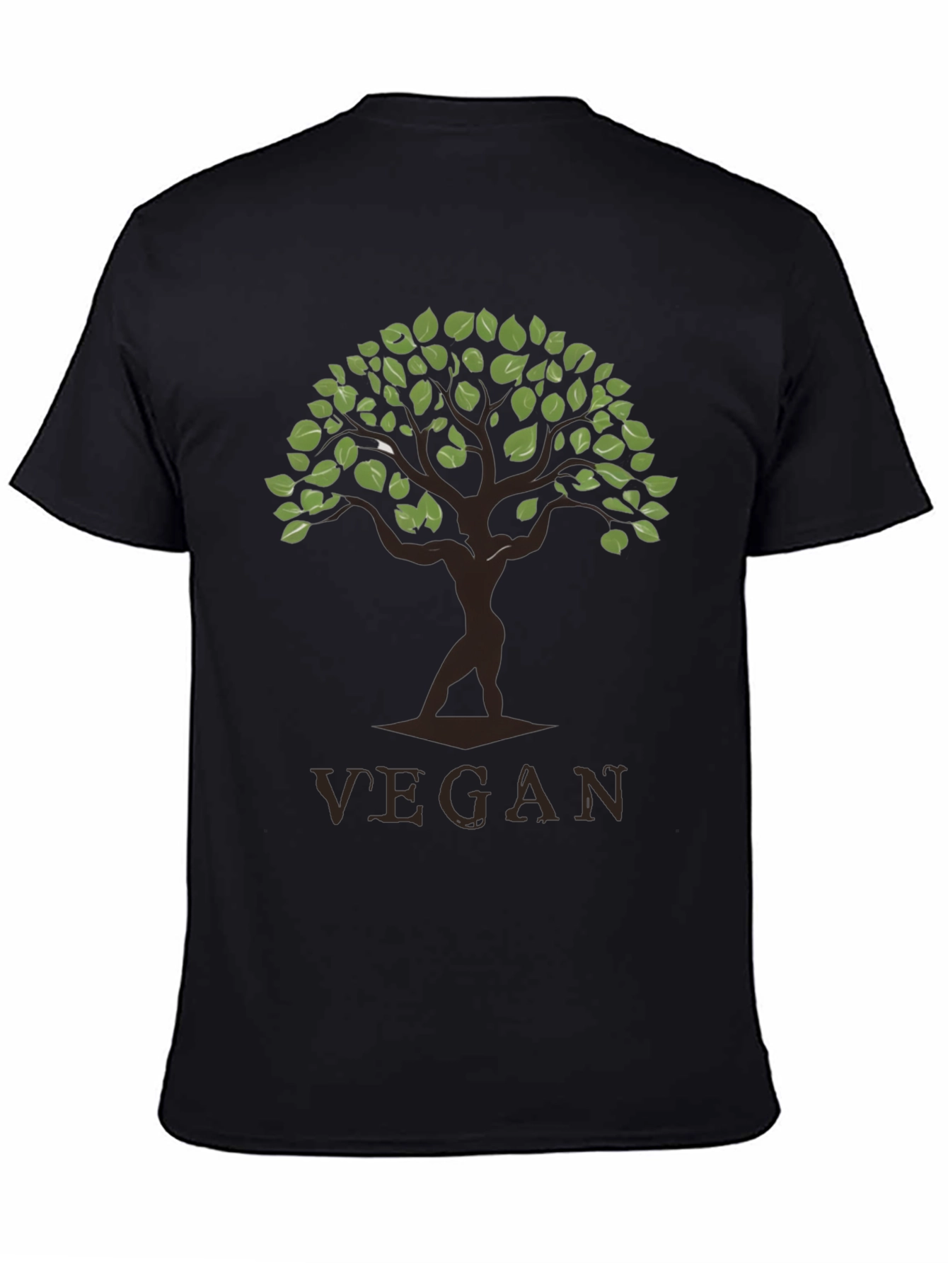 Vegan Tree Graphic T-Shirt
