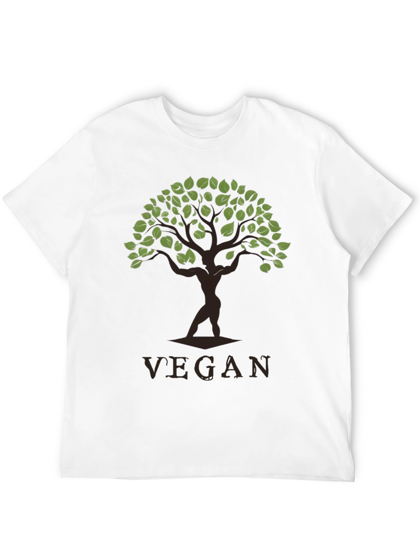 Vegan Tree Graphic T-Shirt