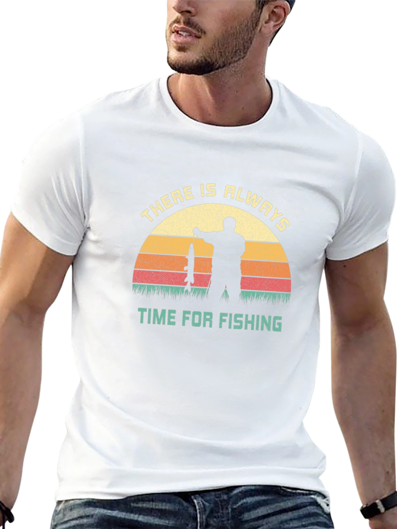 Time for Fishing Graphic Tee - Fisherman Gift
