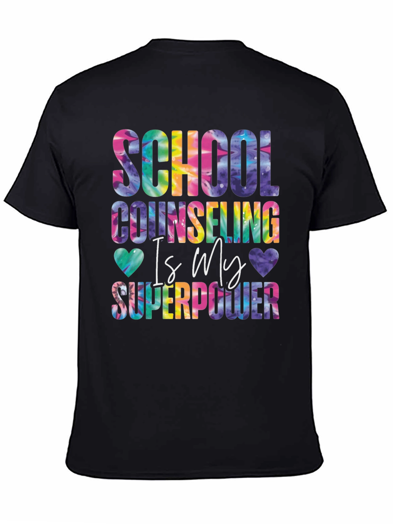 School Counseling Tie Dye Graphic Tee