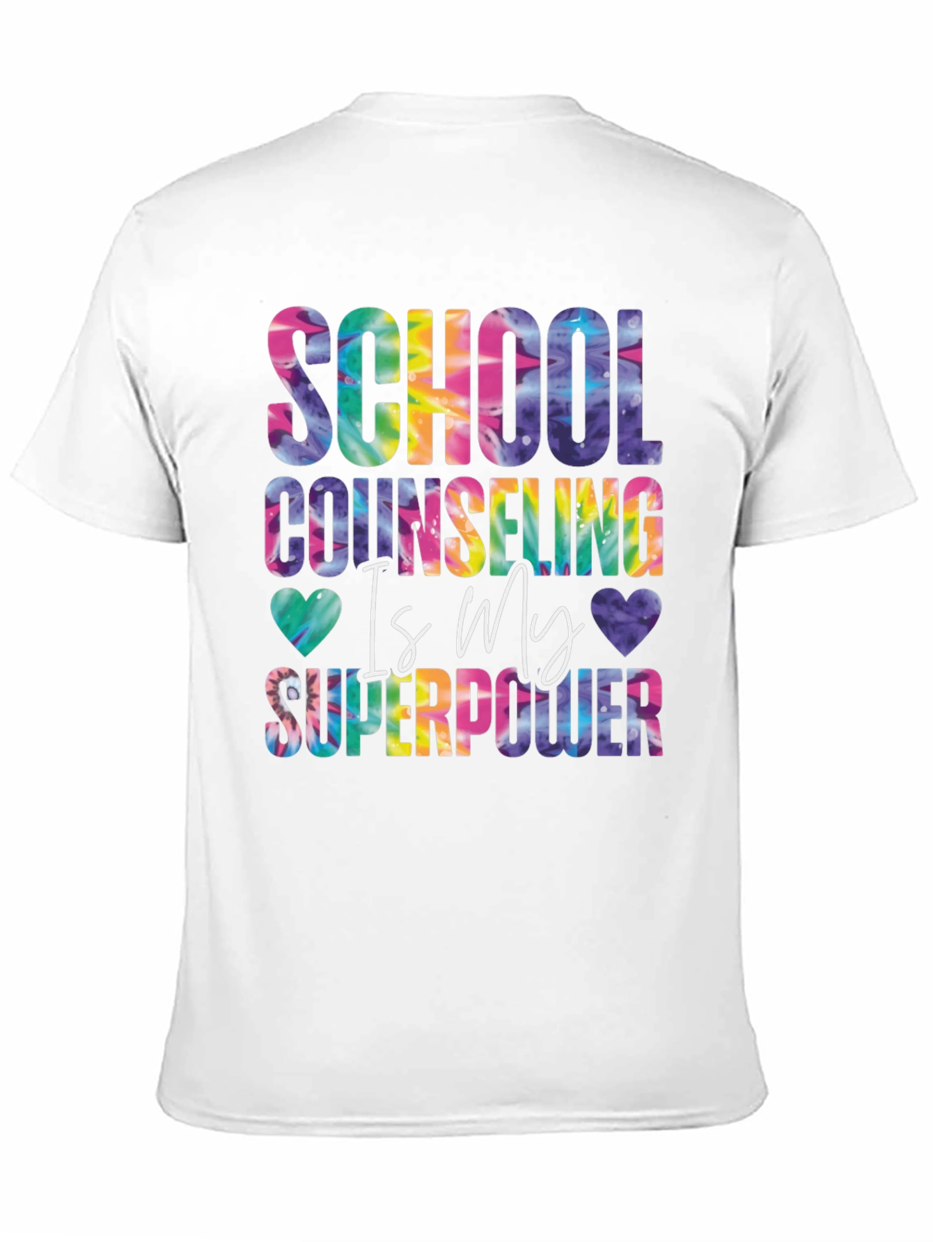 School Counseling Tie Dye Graphic Tee