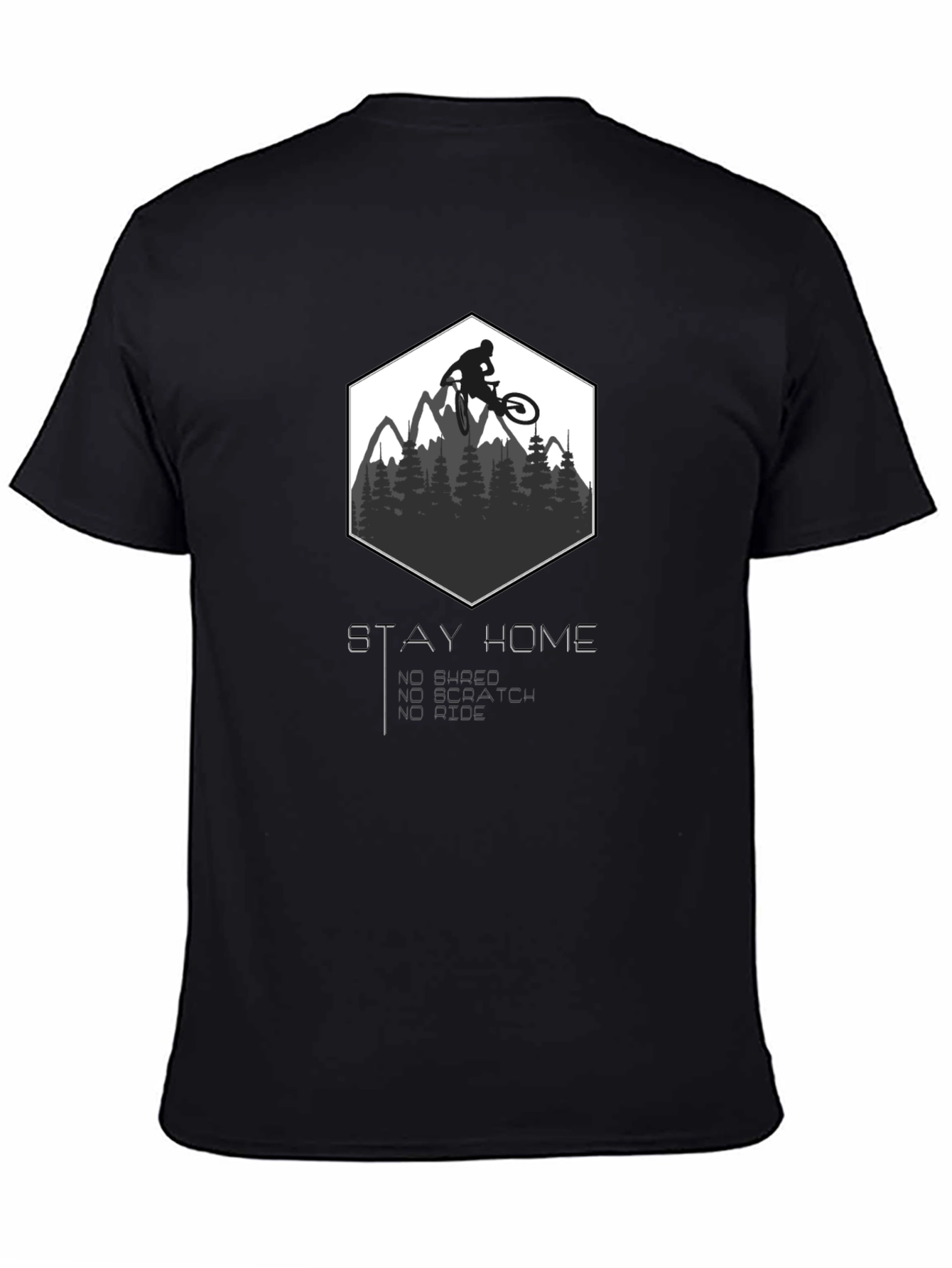 Stay Home Ride On! Mountain Bike Graphic Tee