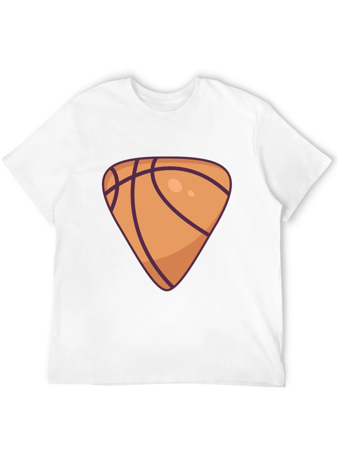 Basketball Triangle Graphic Black T-Shirt
