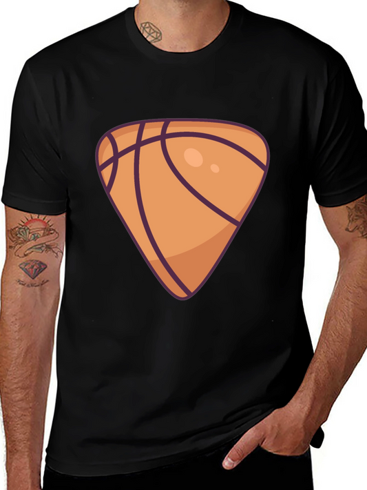 Basketball Triangle Graphic Black T-Shirt