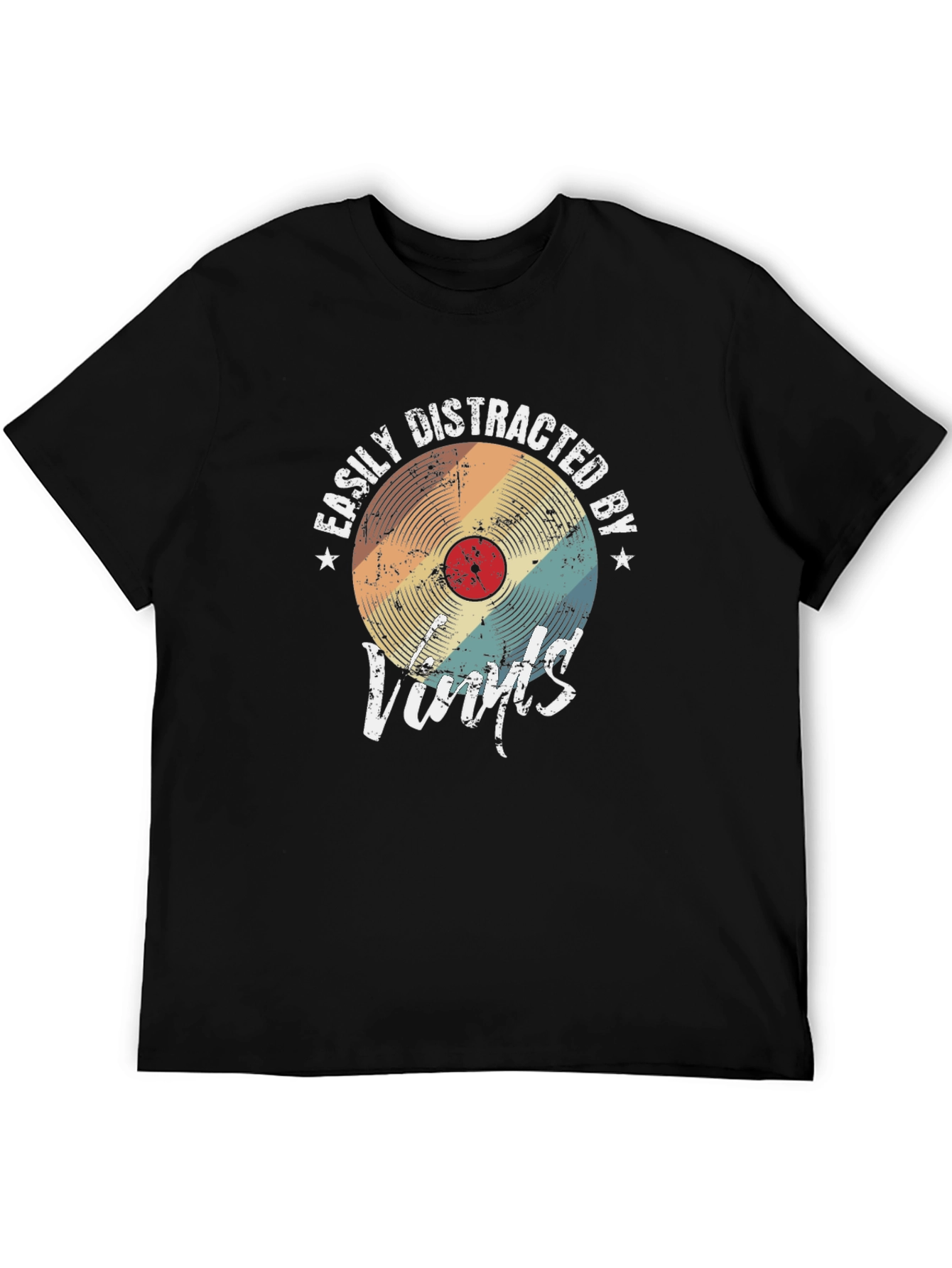 Easily Distracted by Vinyls Graphic T-Shirt