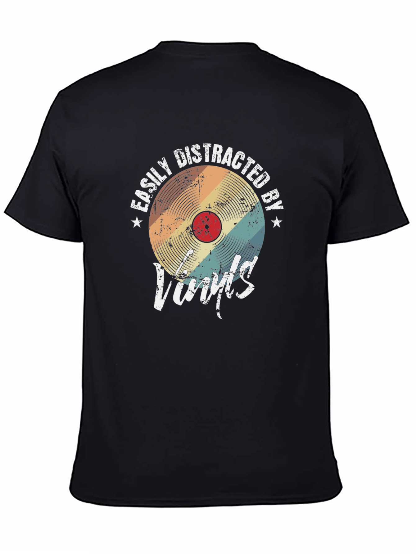 Easily Distracted by Vinyls Graphic T-Shirt