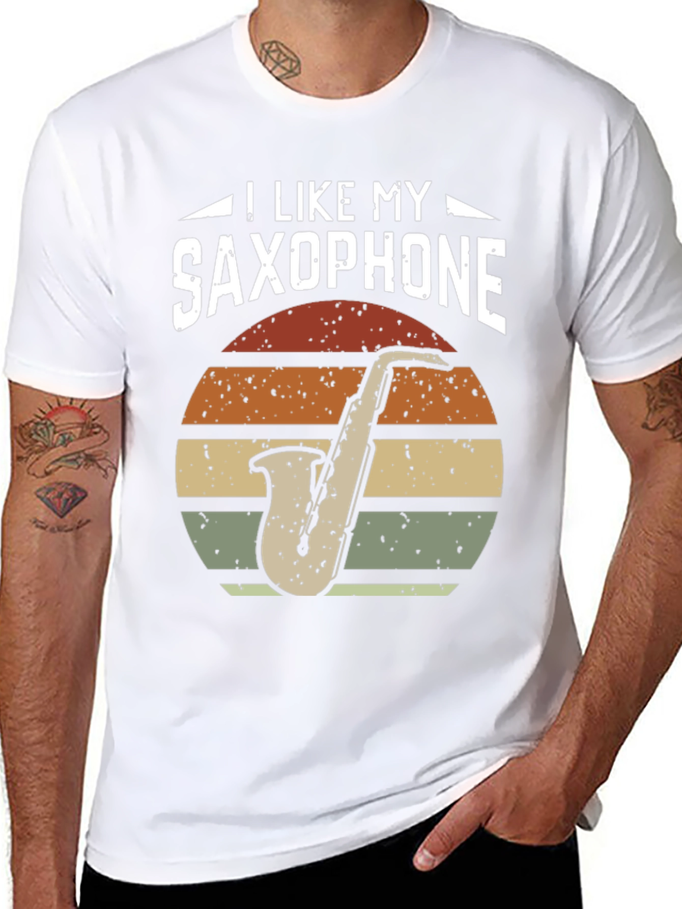 I Like My Saxophone T-Shirt - Musician Tee
