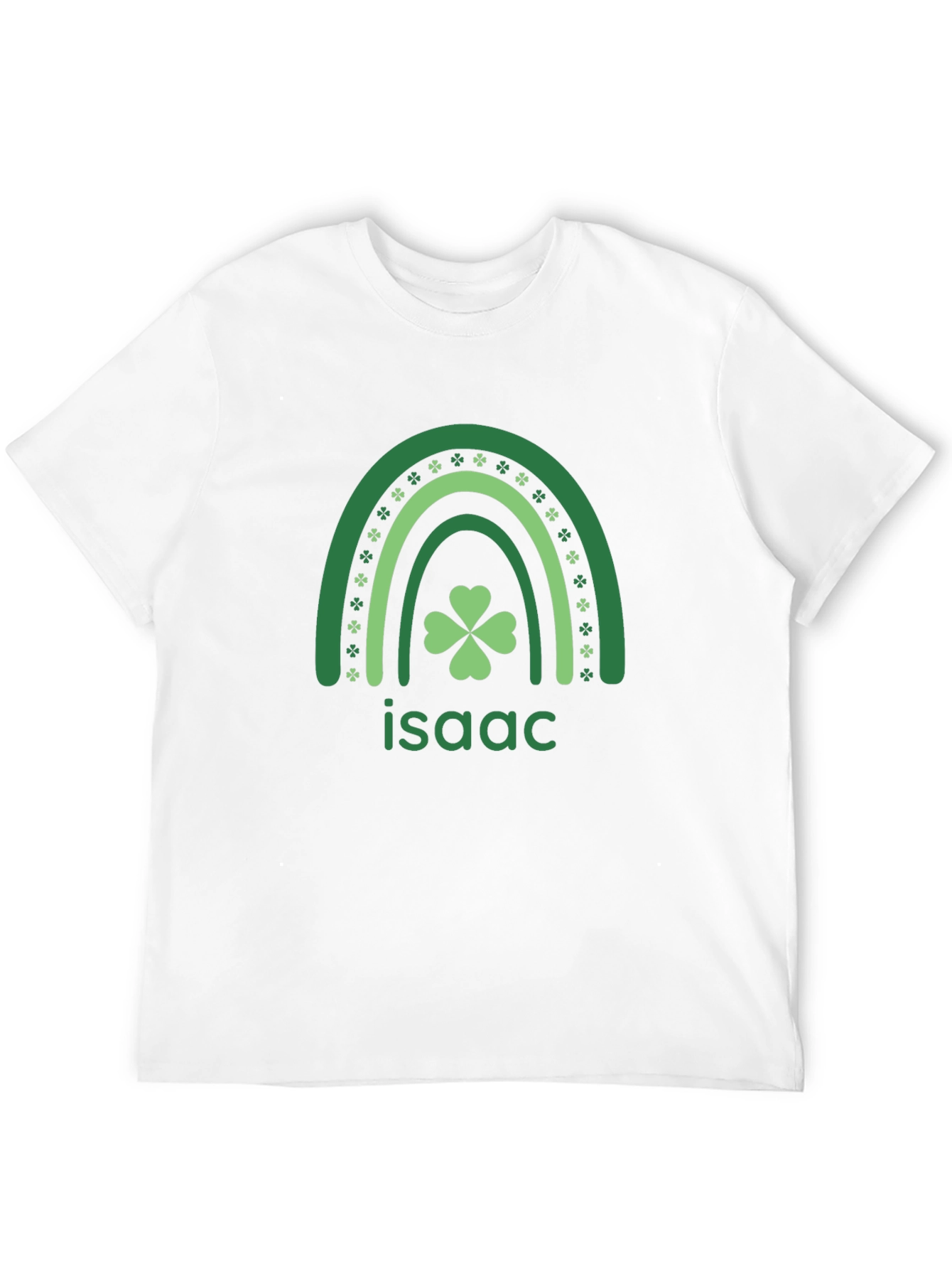 Isaac Shamrock Rainbow St. Patricks Day T-Shirt
