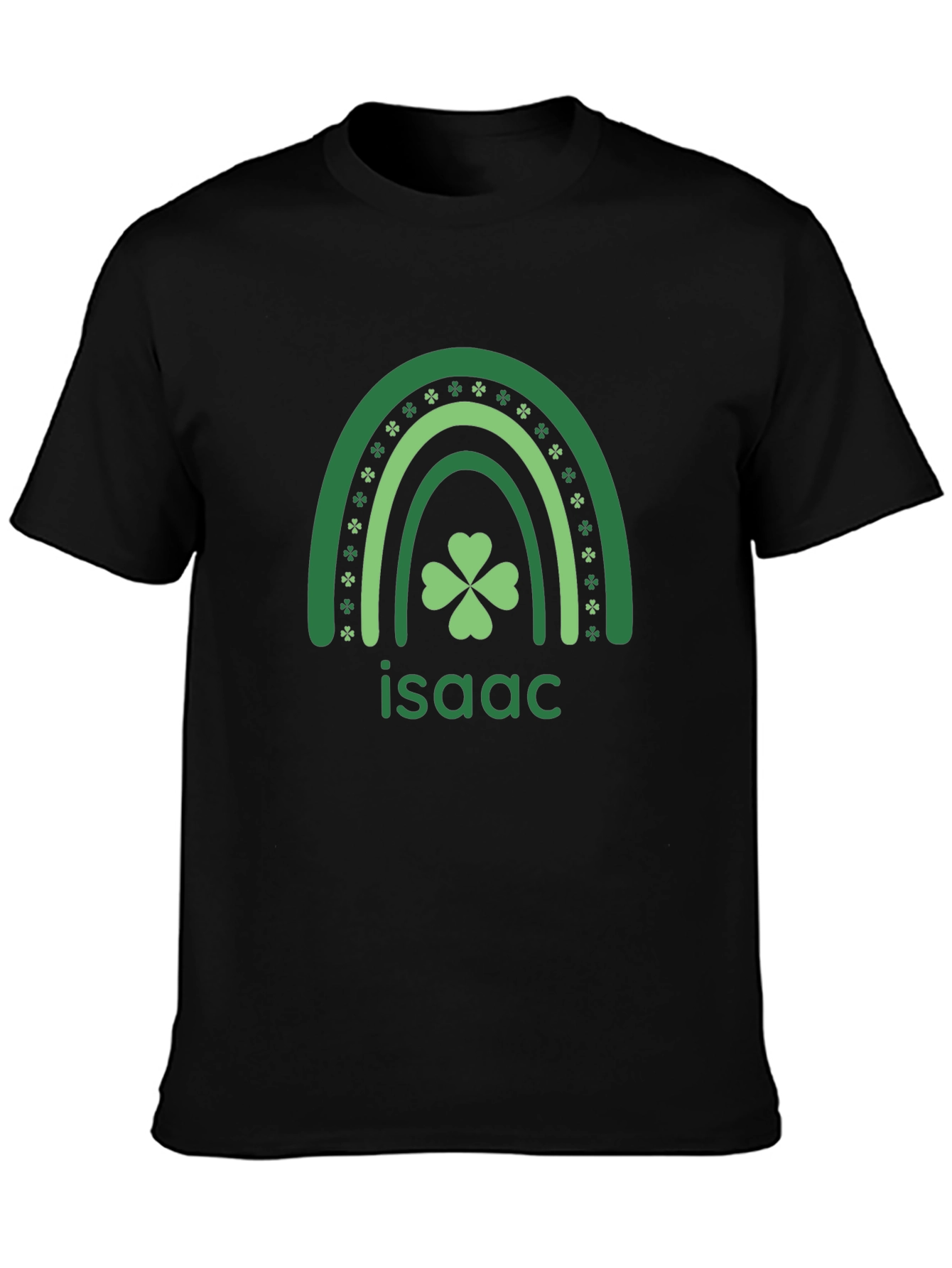 Isaac Shamrock Rainbow St. Patricks Day T-Shirt