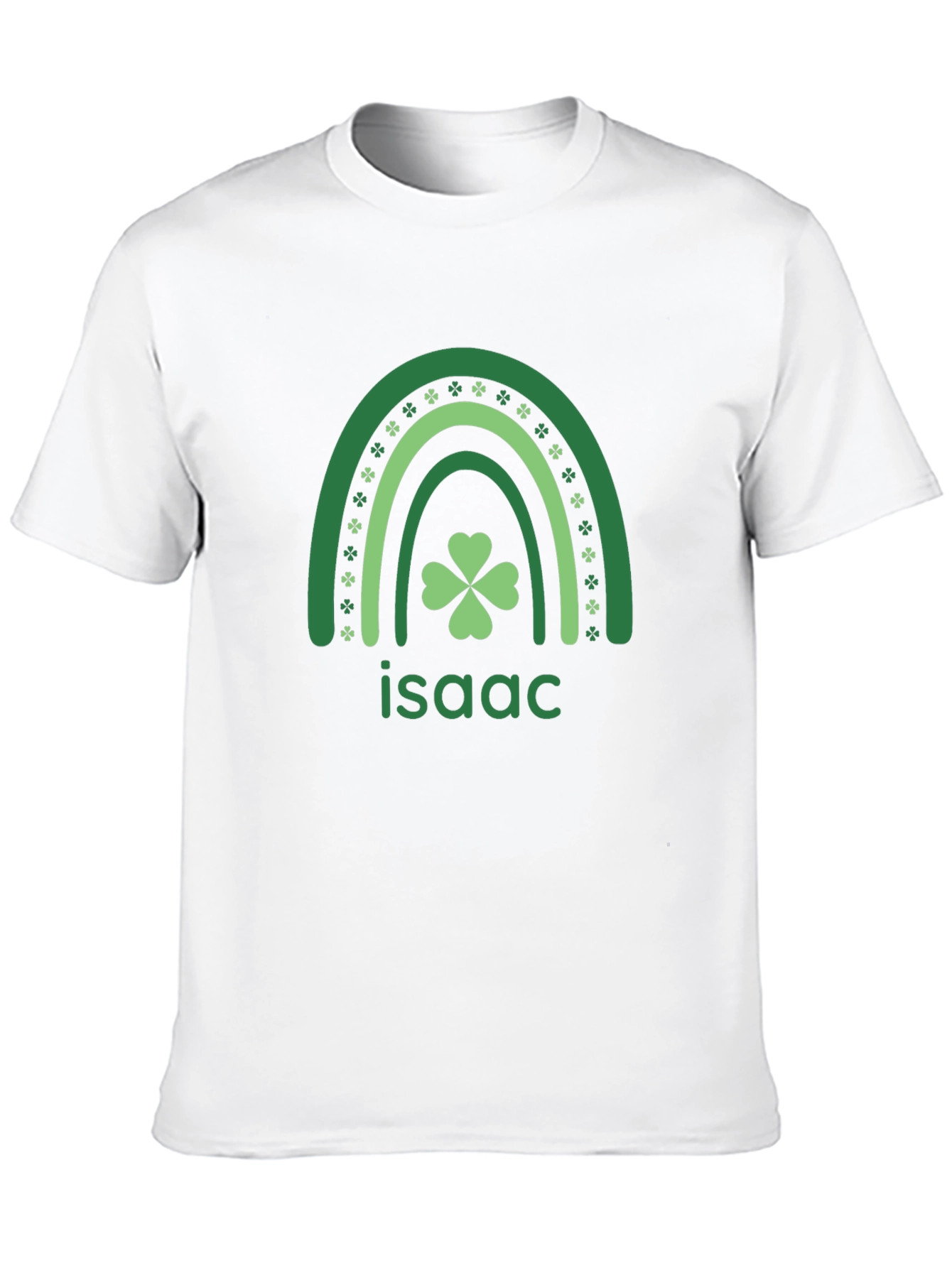 Isaac Shamrock Rainbow St. Patricks Day T-Shirt