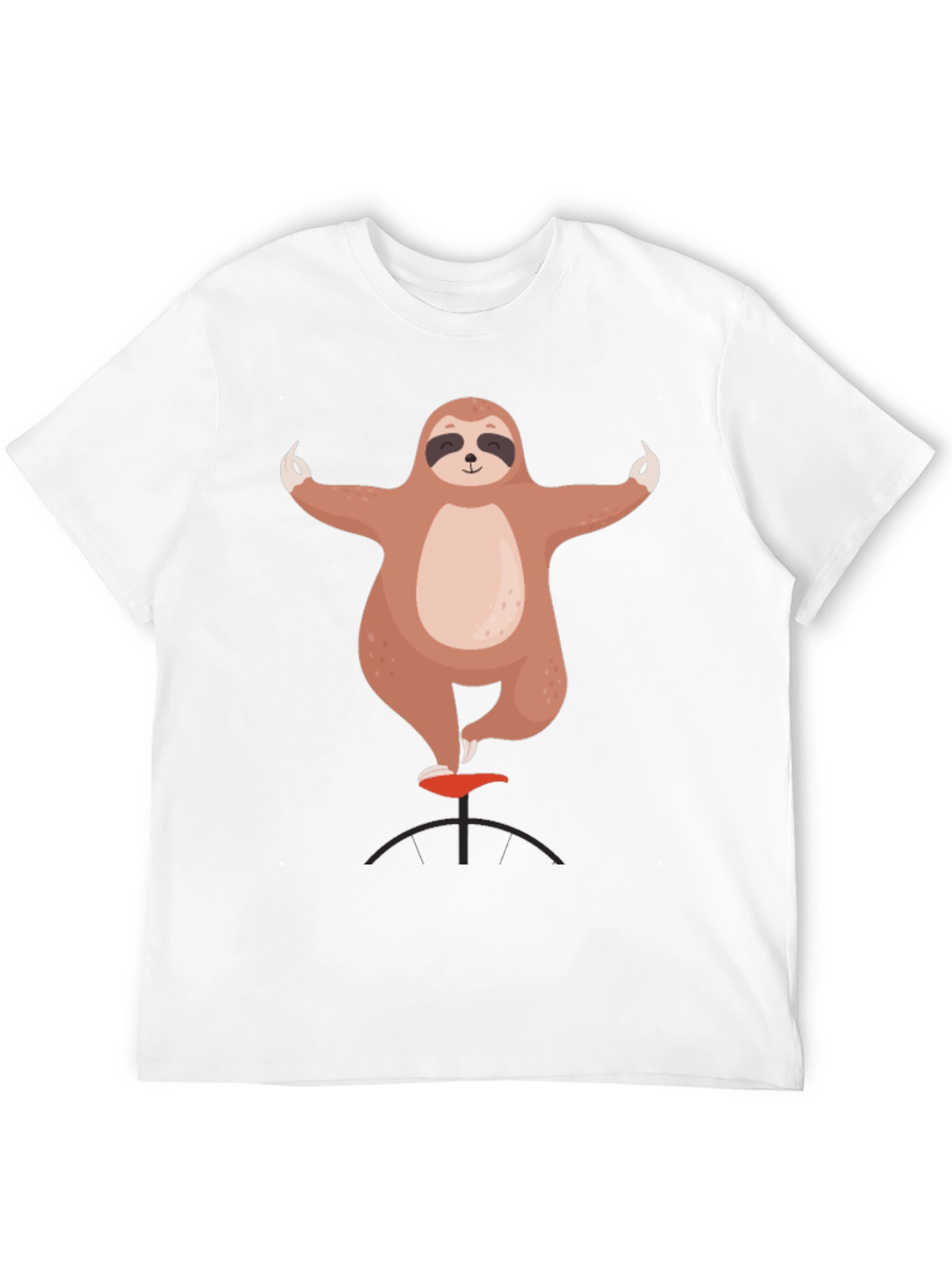 Sloth Yoga Balance Black Graphic Tee