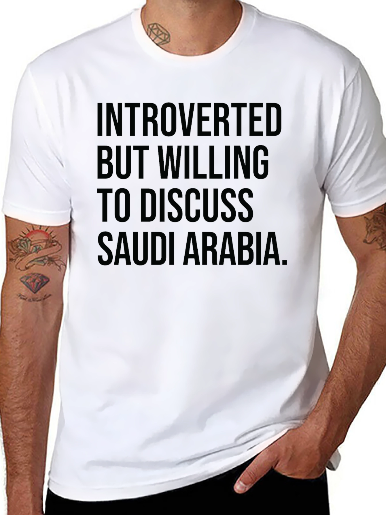 Introverted Saudi Arabia Discussion T-Shirt