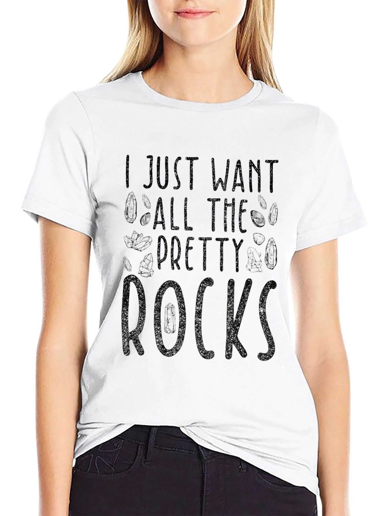 Pretty Rocks Graphic Tee - Black