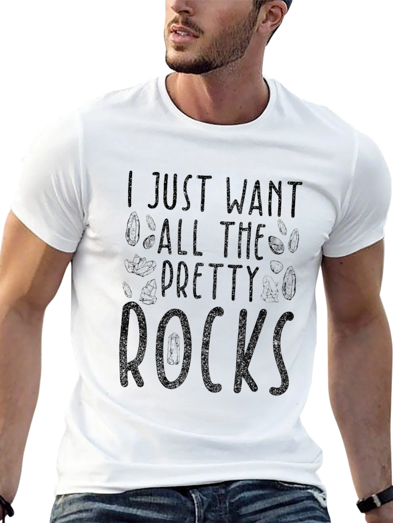 Pretty Rocks Graphic Tee - Black
