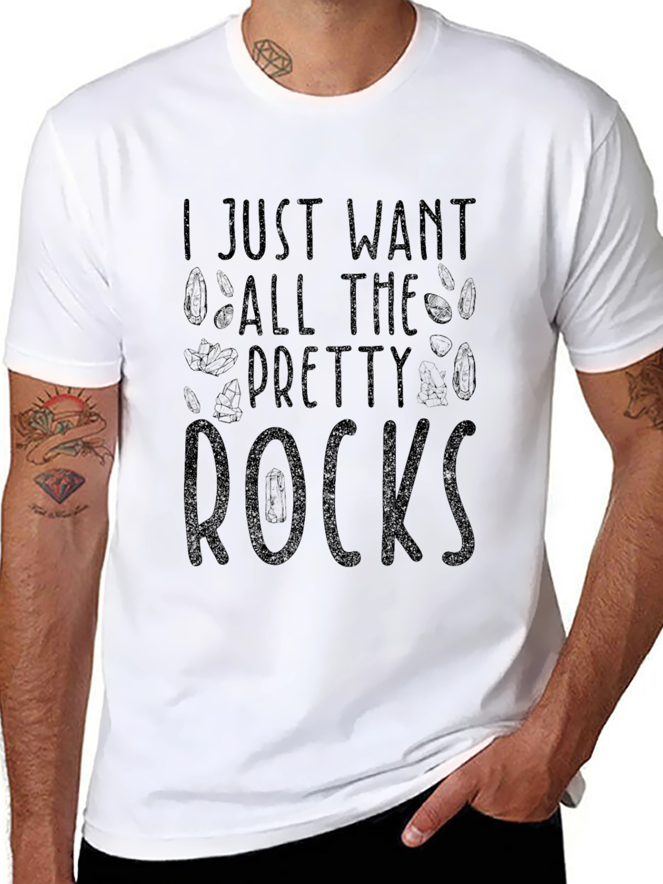 Pretty Rocks Graphic Tee - Black