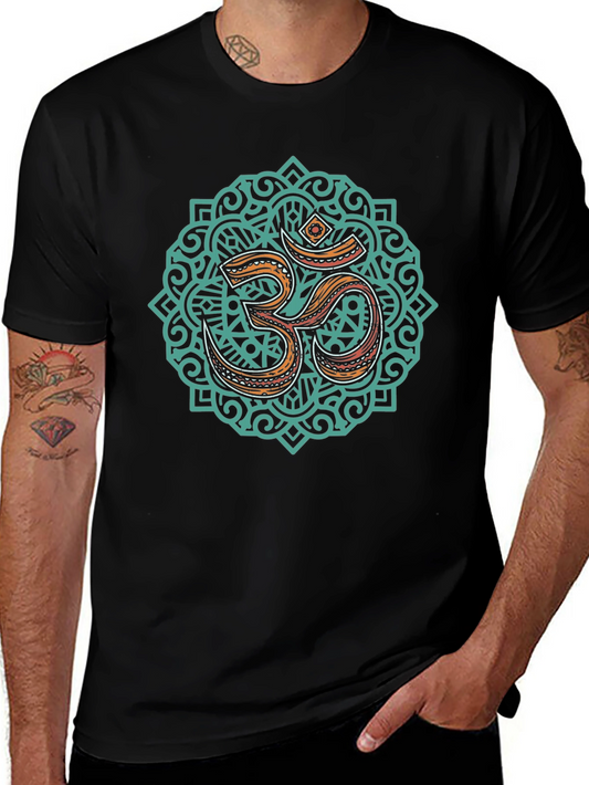 Om Mandala Graphic T-Shirt - Spiritual Design