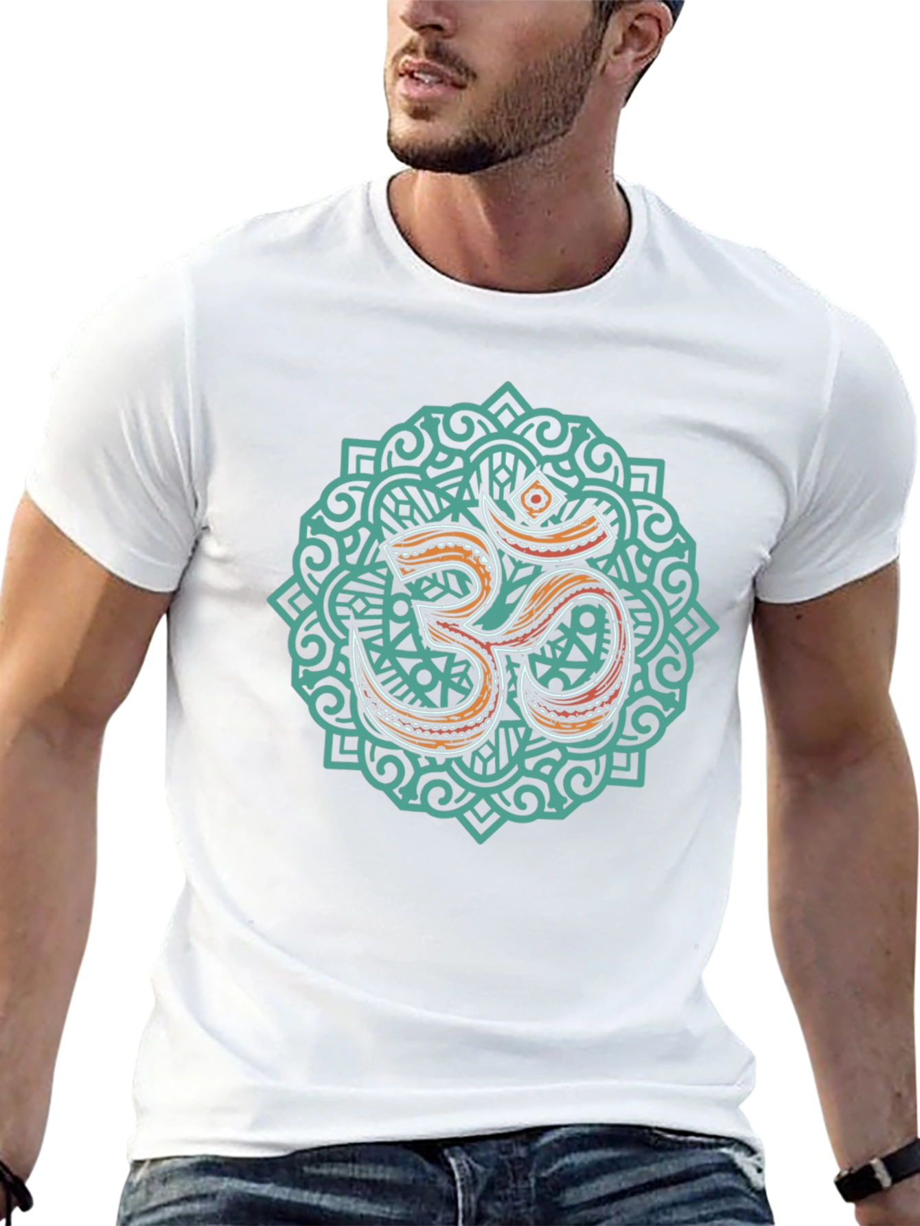 Om Mandala Graphic T-Shirt - Spiritual Design