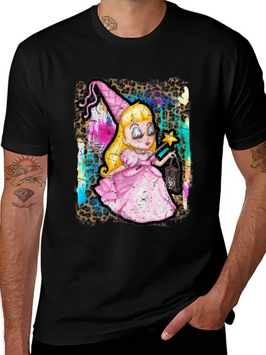Whimsical Cartoon Witch T-Shirt
