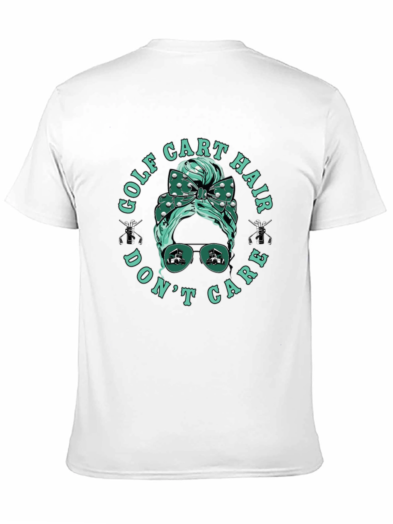 Golf Cart Hair Dont Care Tee