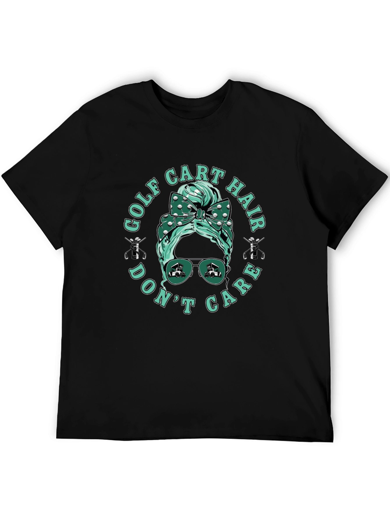 Golf Cart Hair Dont Care Tee