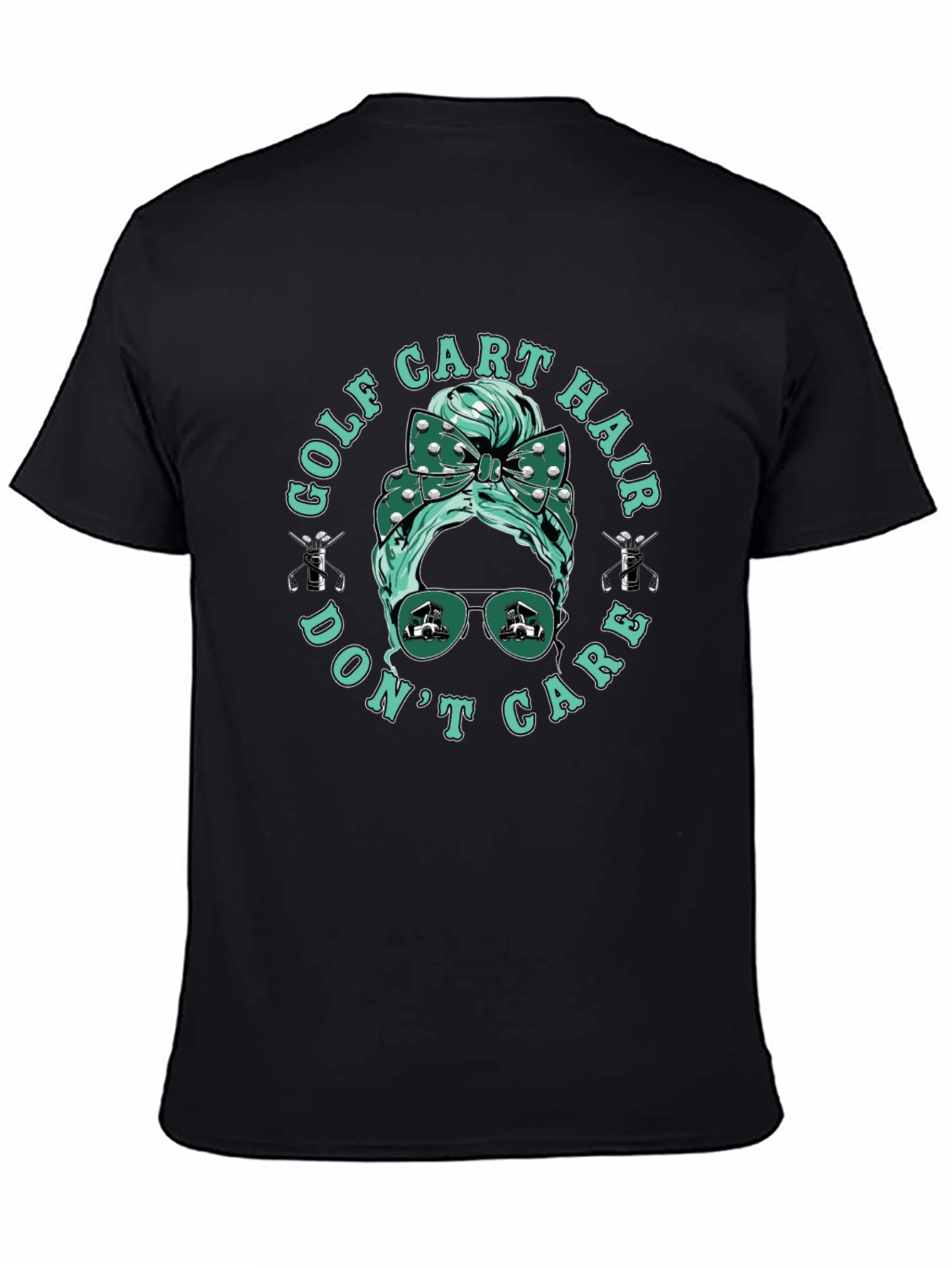 Golf Cart Hair Dont Care Tee