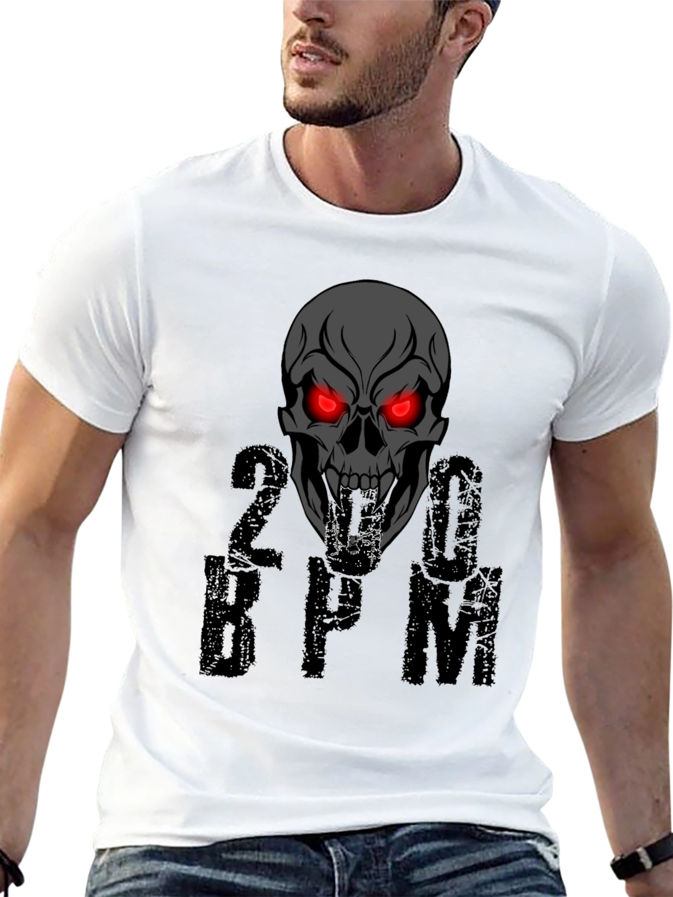 Skull 200 BPM Graphic T-Shirt