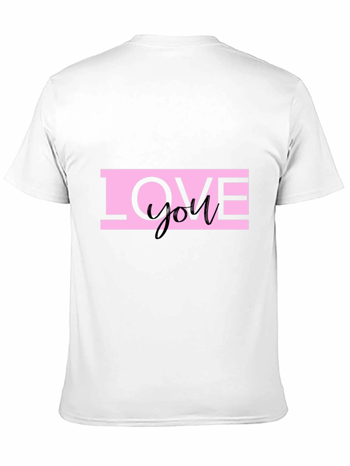 Love You Graphic Tee - Trendy Black T-Shirt