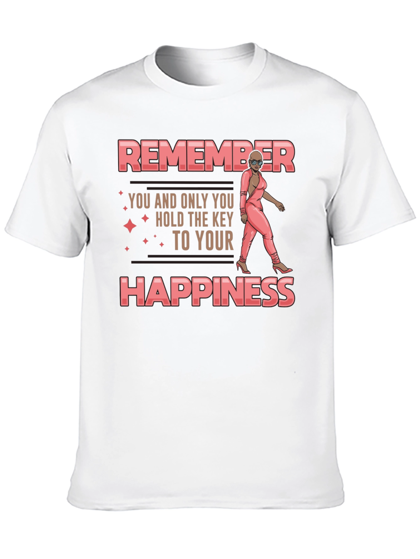 Remember Happiness T-Shirt - Motivational Graphic Tee