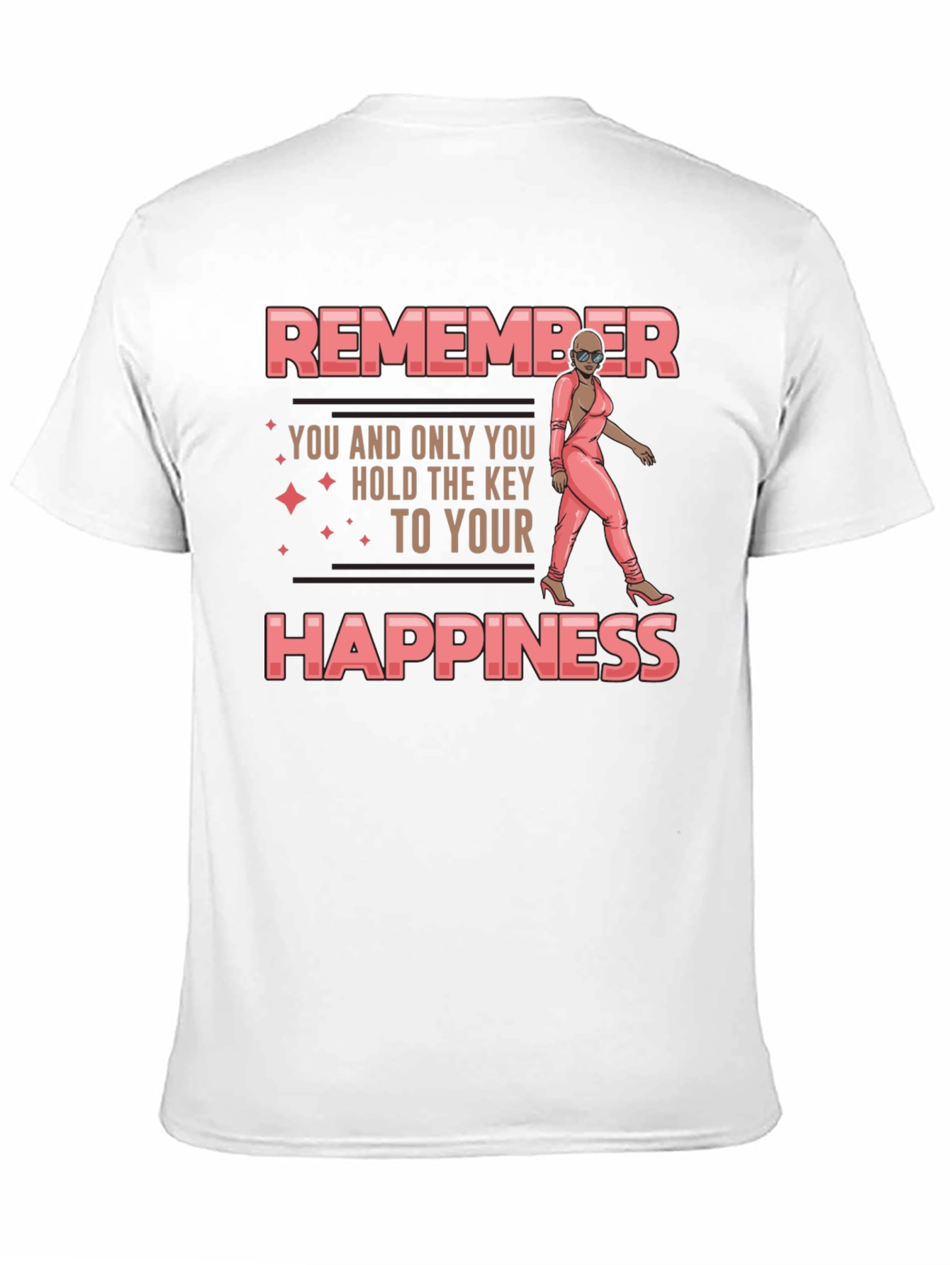 Remember Happiness T-Shirt - Motivational Graphic Tee