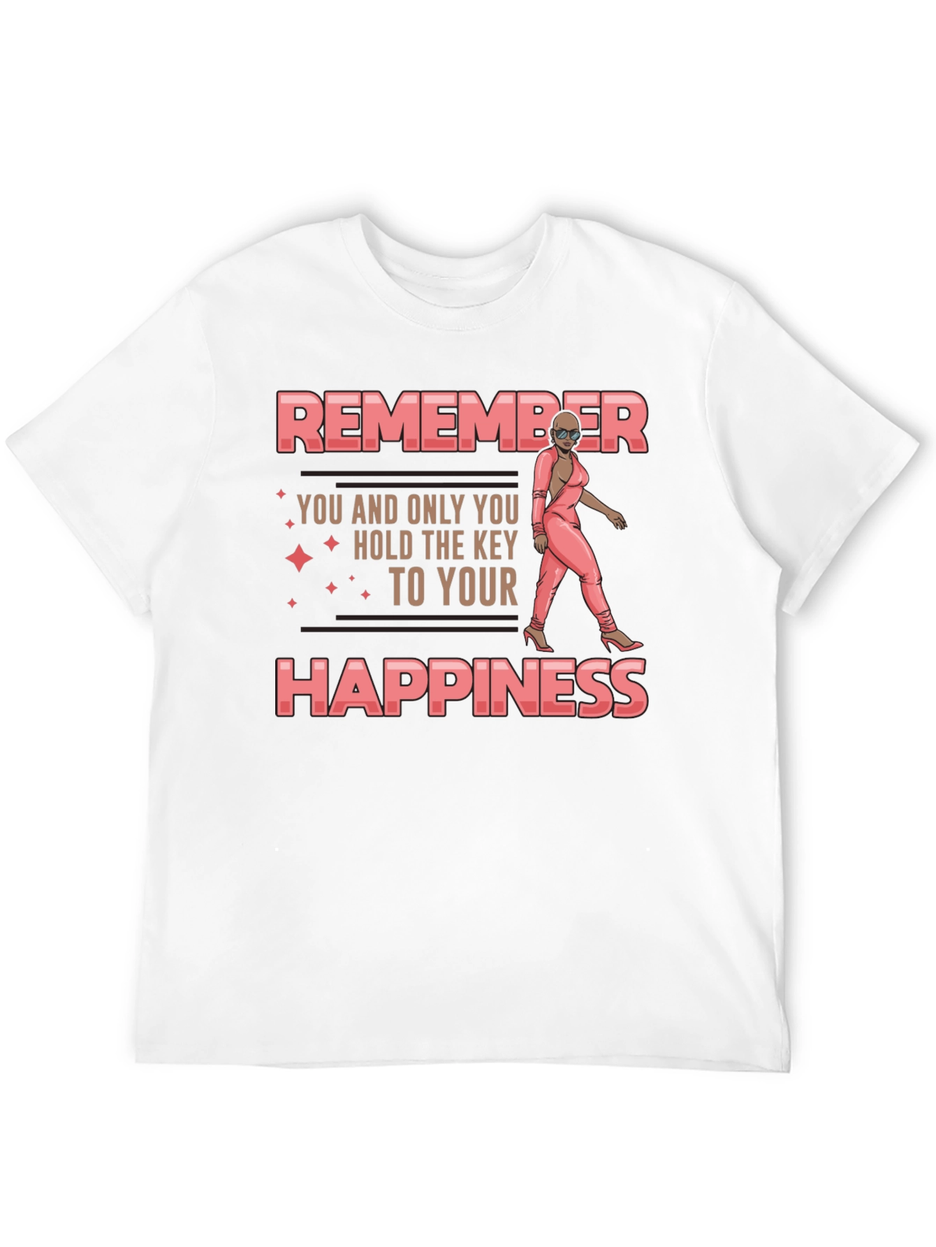 Remember Happiness T-Shirt - Motivational Graphic Tee